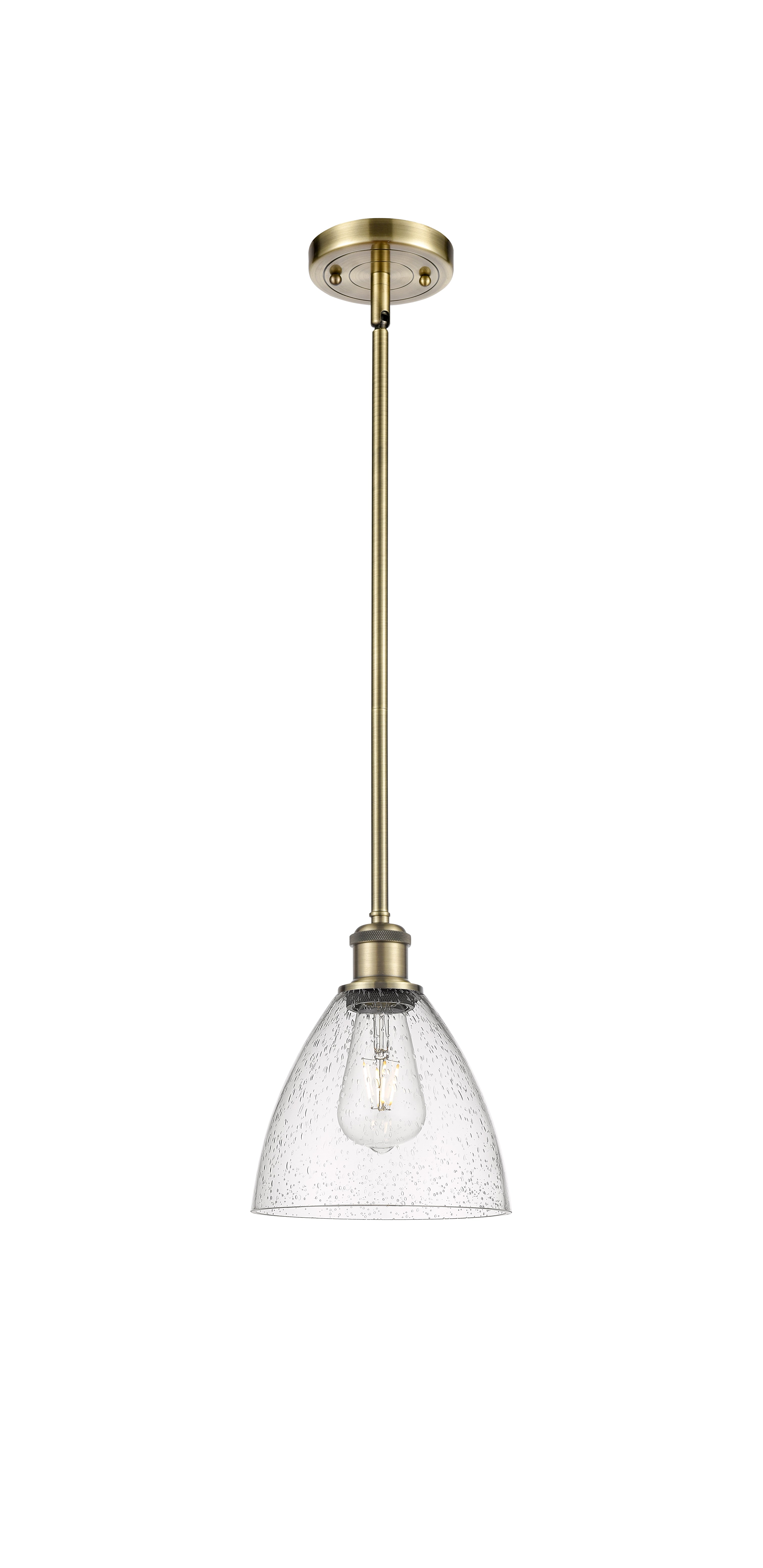 Ballston Mini Pendant Antique Brass Finish