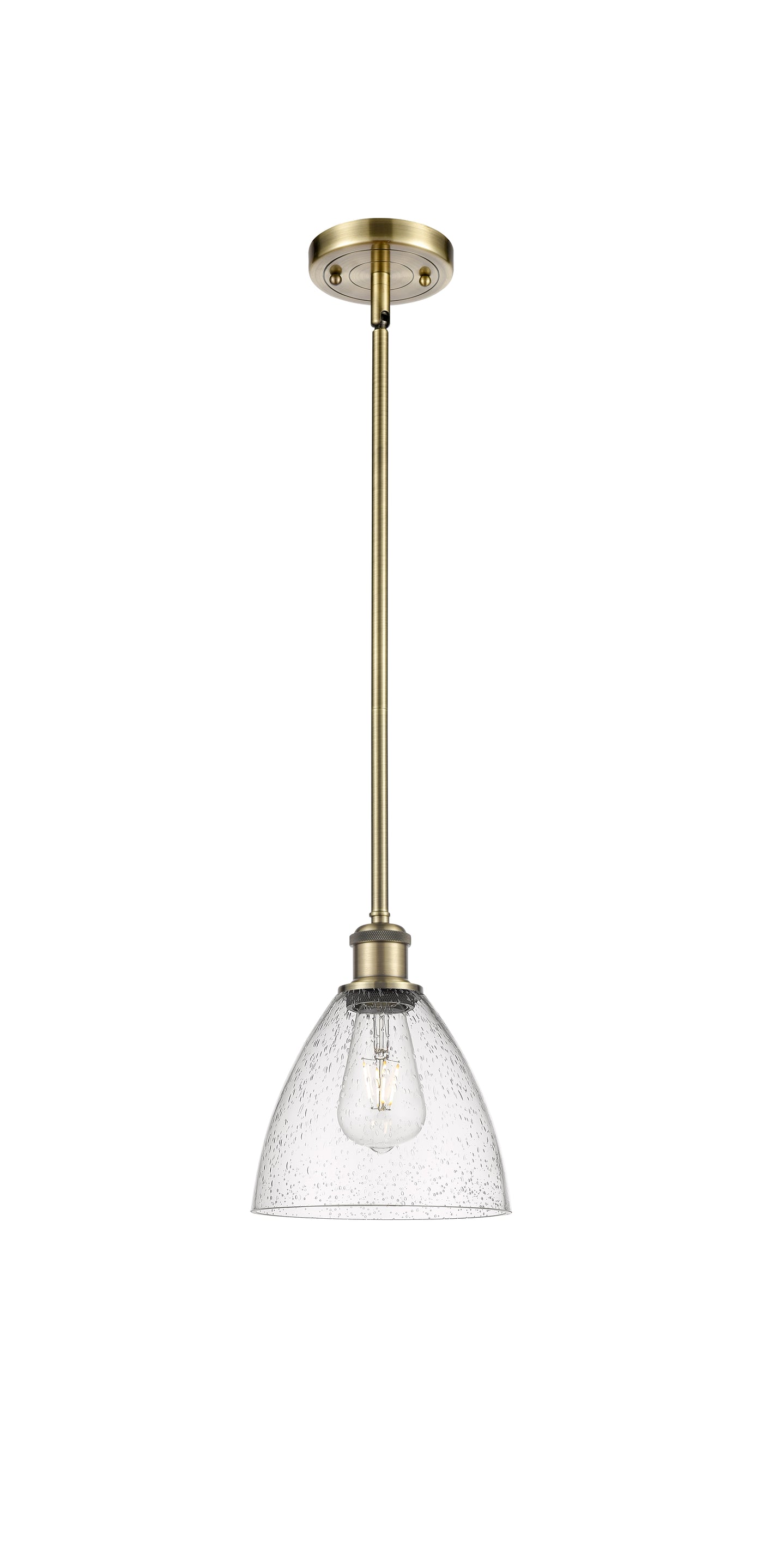 Ballston Mini Pendant Antique Brass Finish