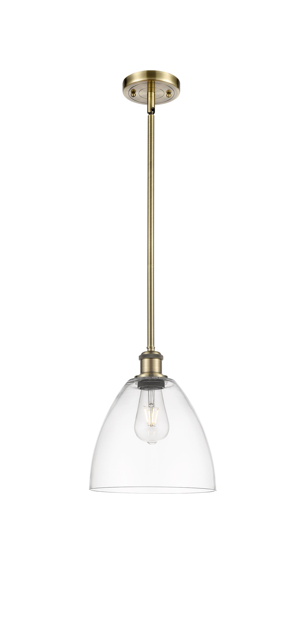 Ballston Mini Pendant Antique Brass Finish