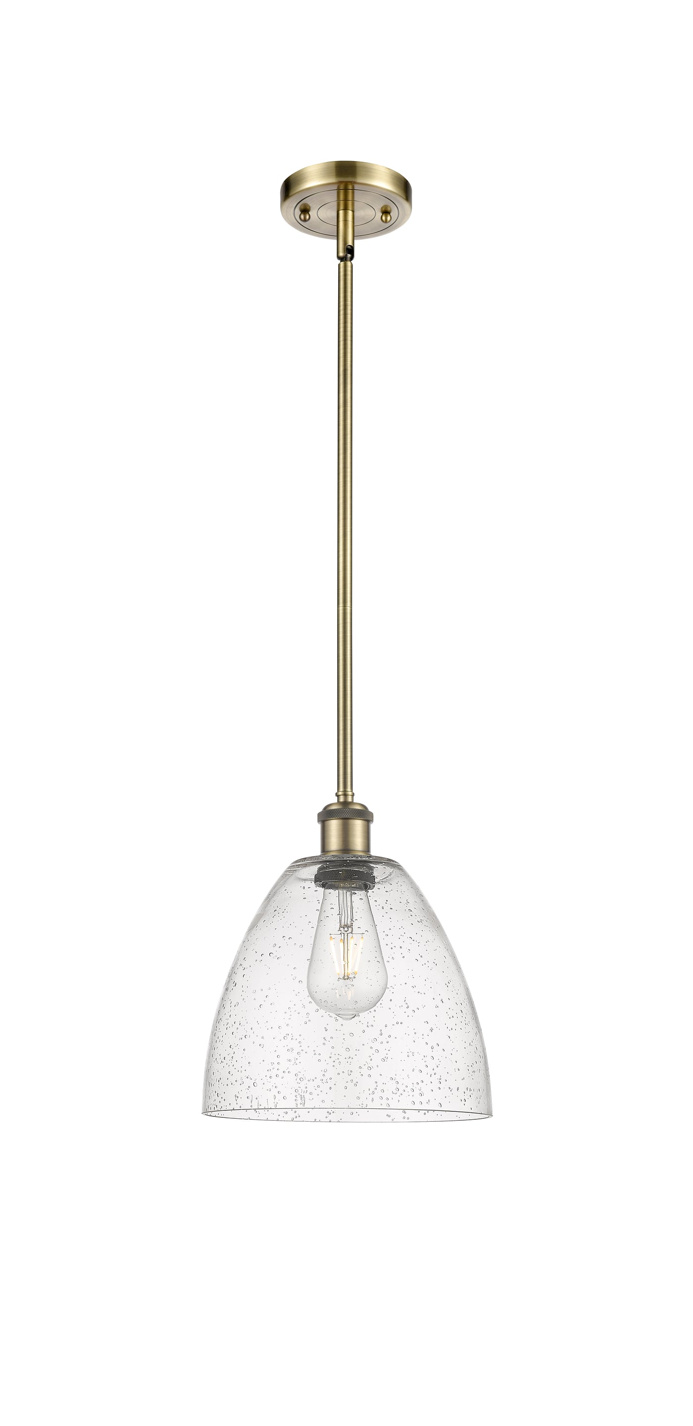 Ballston Mini Pendant Antique Brass Finish