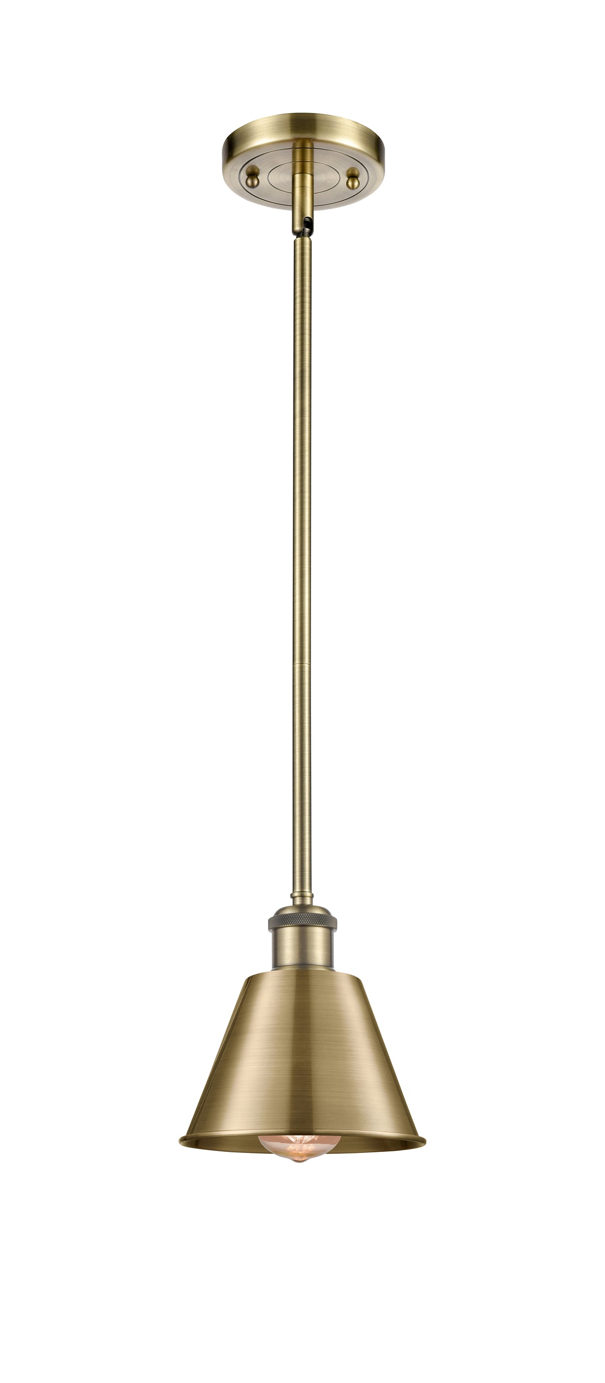 Ballston Mini Pendant Antique Brass Steel