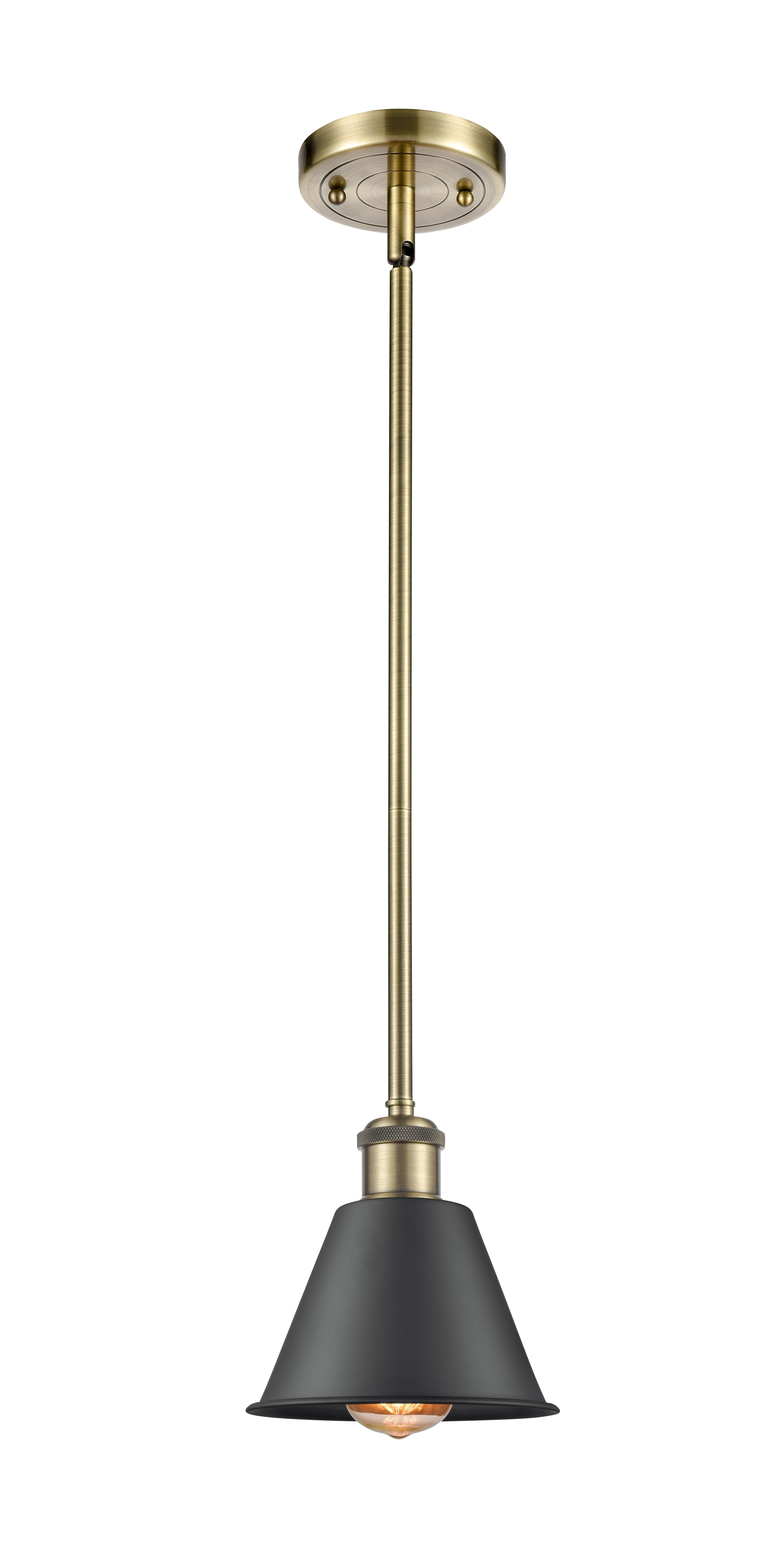 Ballston Mini Pendant Antique Brass Steel