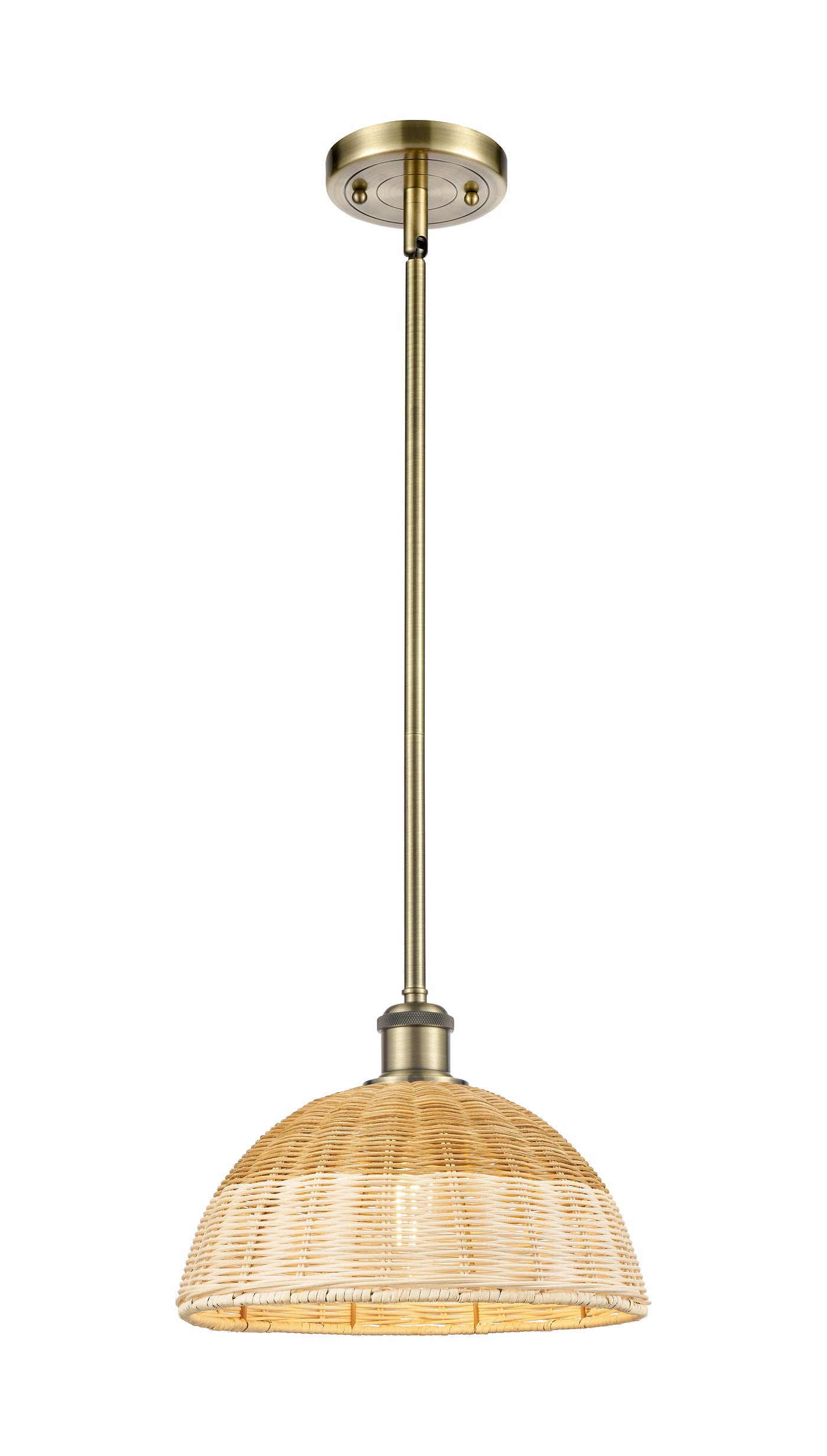Ballston Mini Pendant Antique Brass Finish