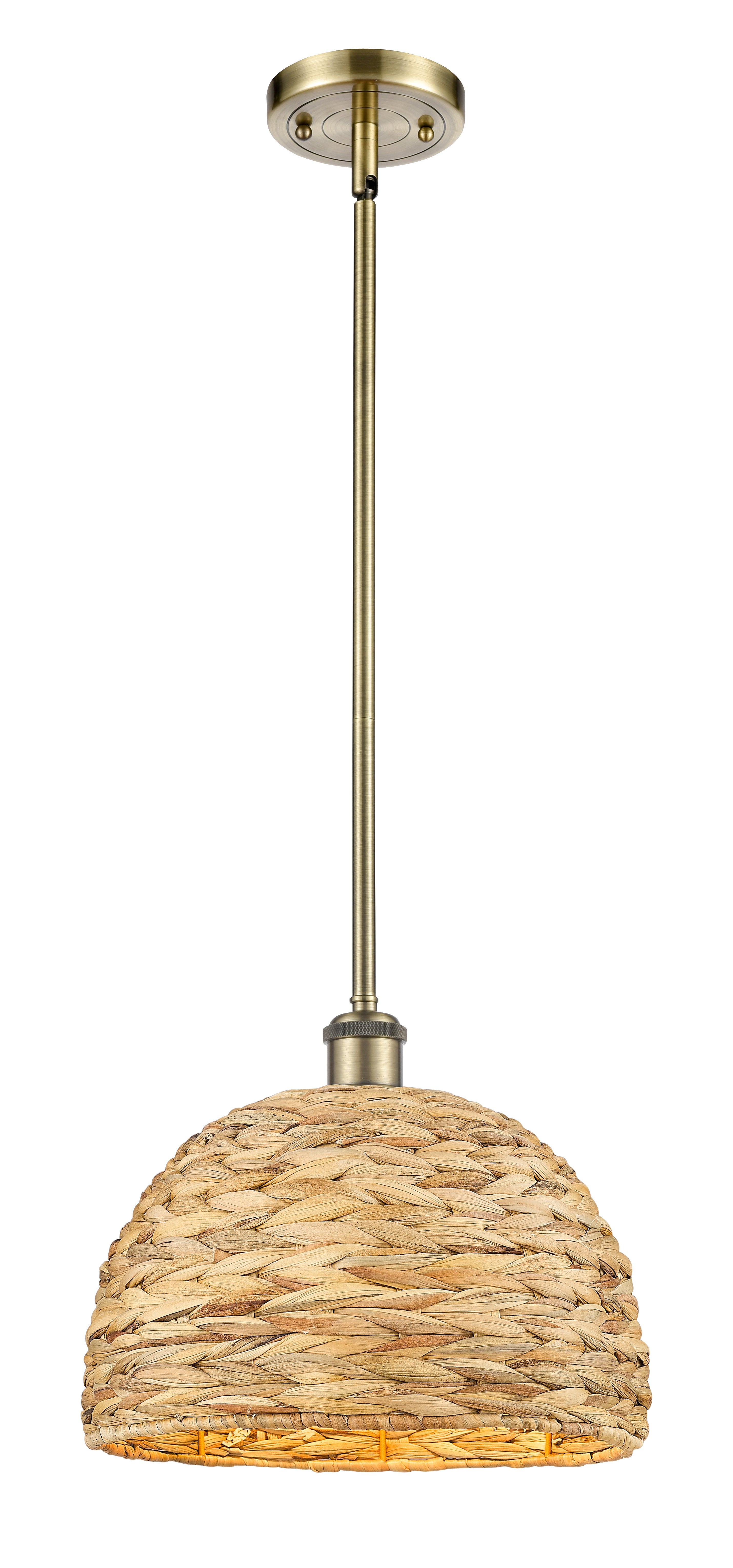 Ballston Mini Pendant Antique Brass Finish