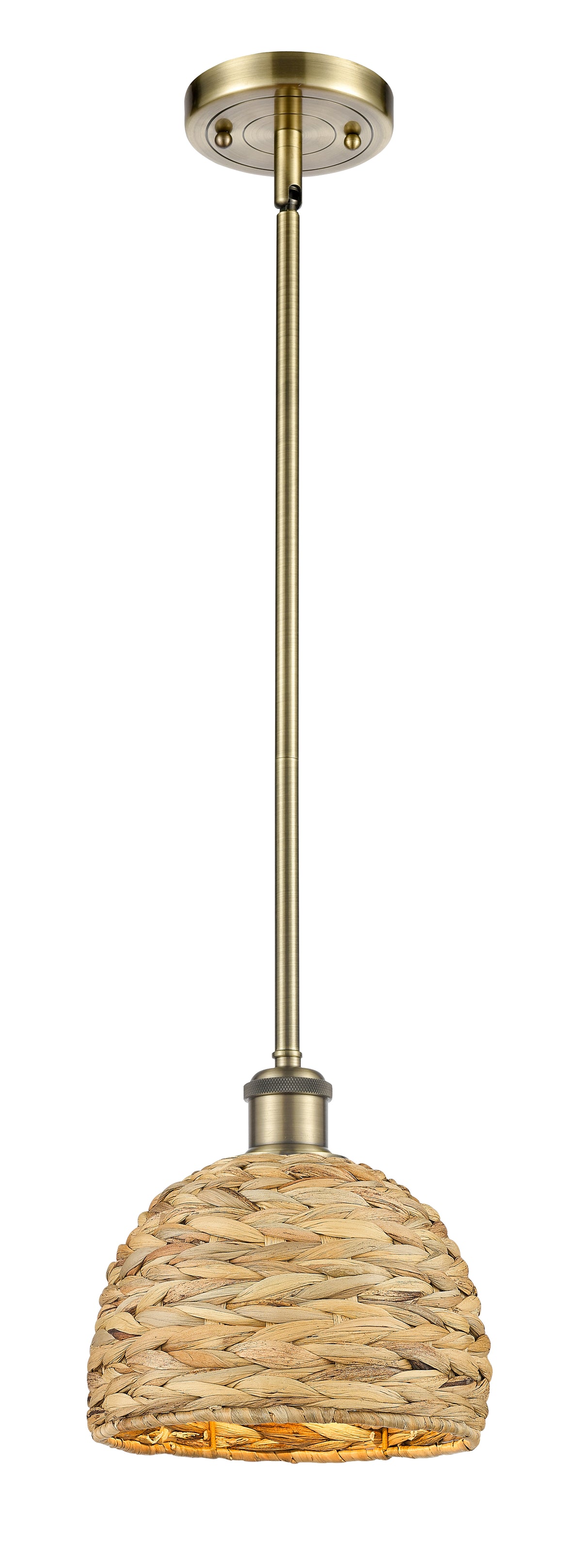 Ballston Mini Pendant Antique Brass Finish