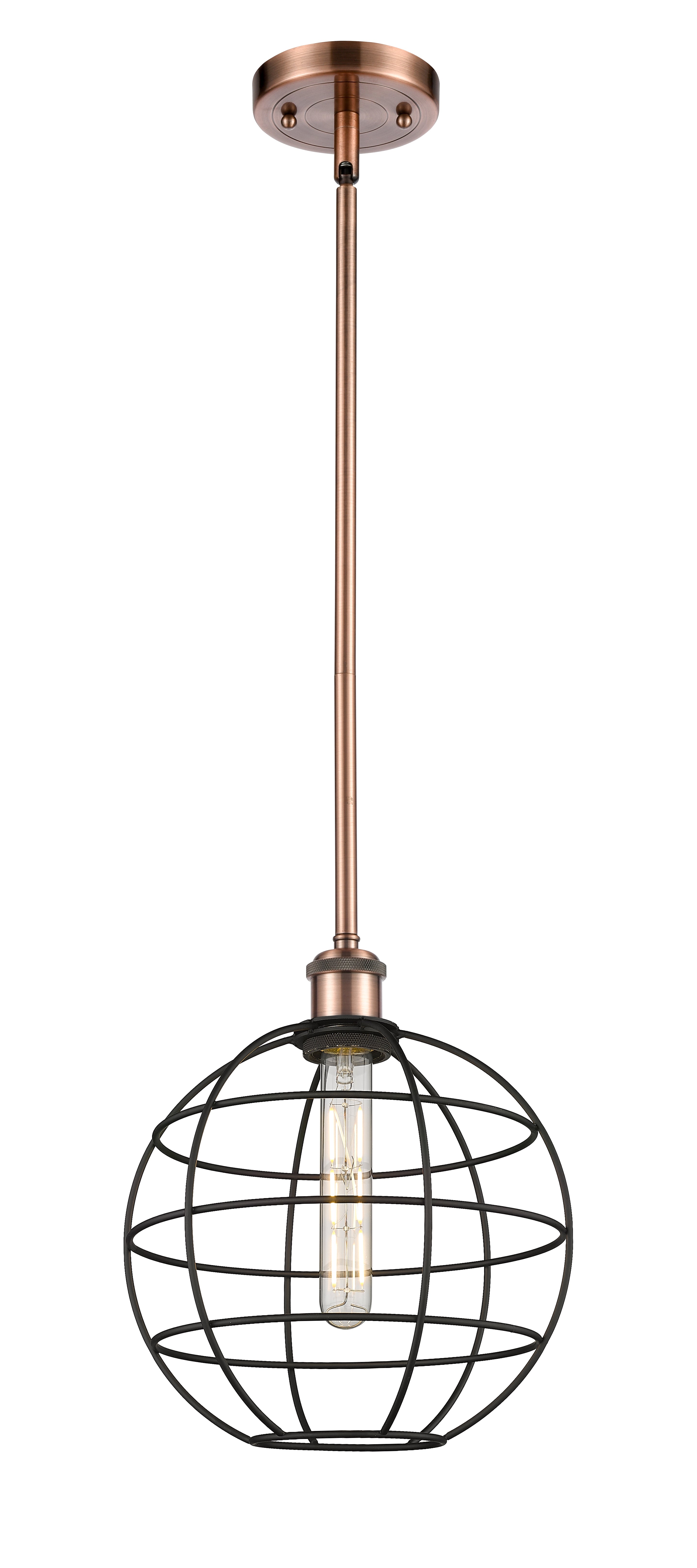 Ballston Mini Pendant Antique Brass 10 Inch