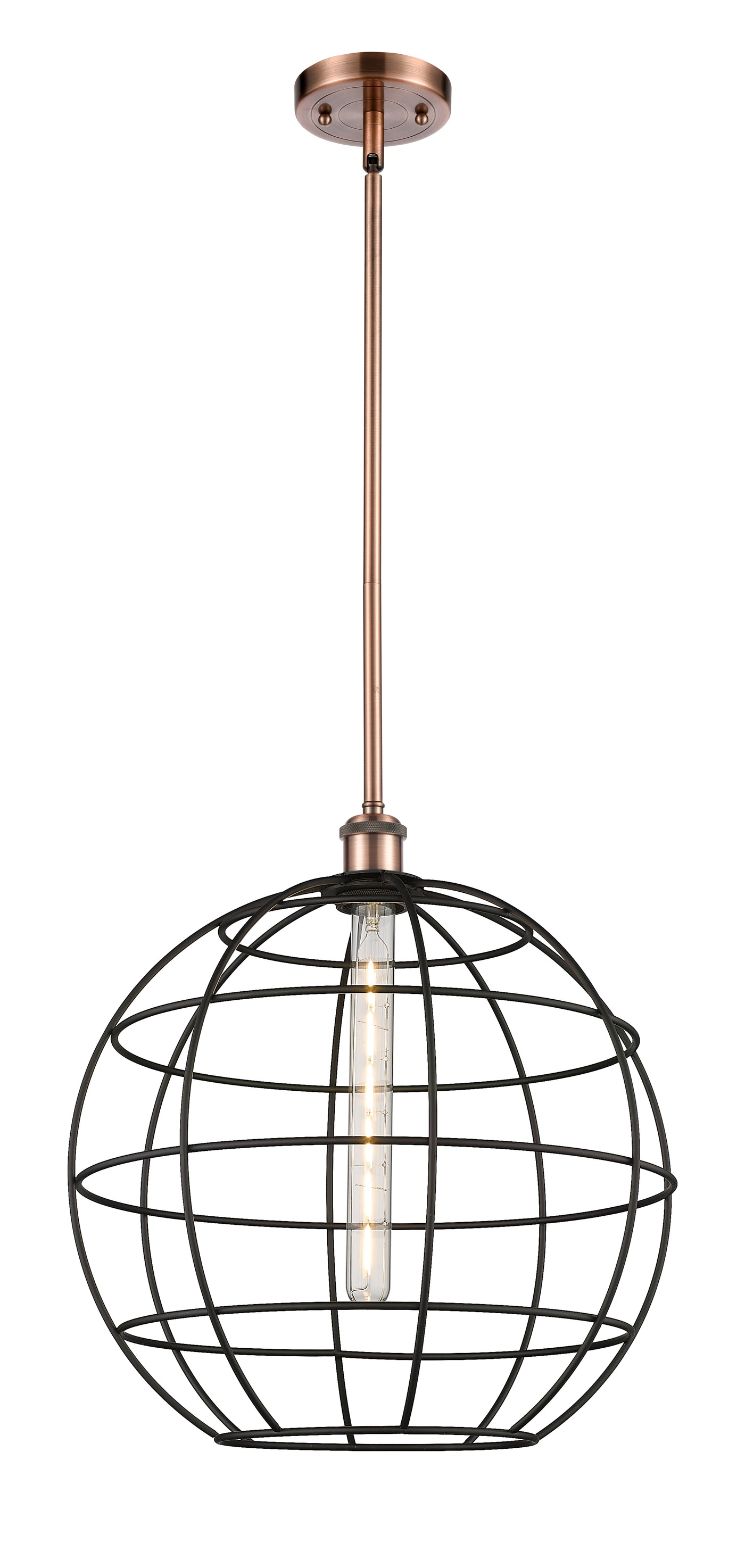 Ballston Mini Pendant Antique Brass Finish