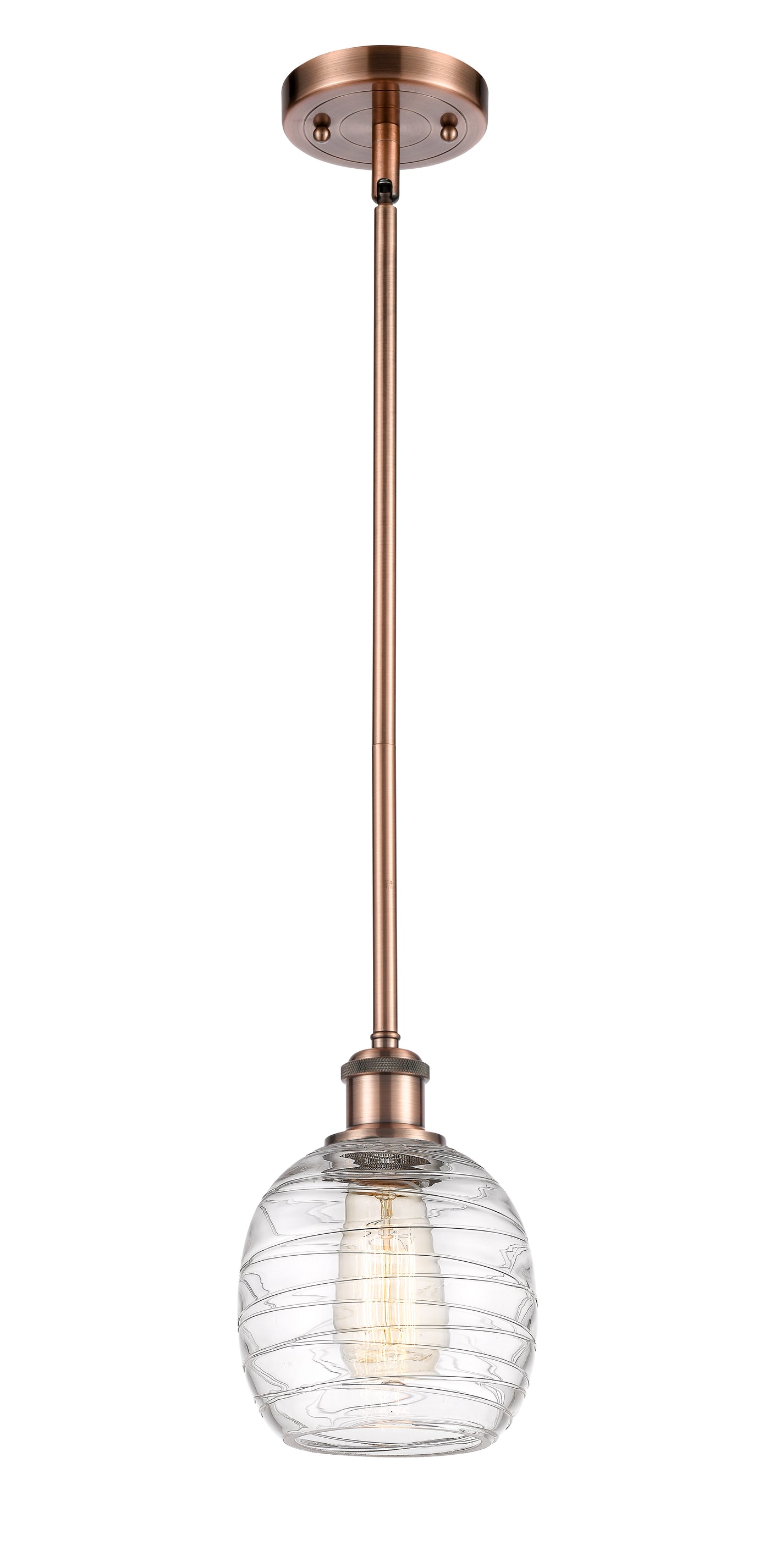 Ballston Mini Pendant Antique Brass Finish