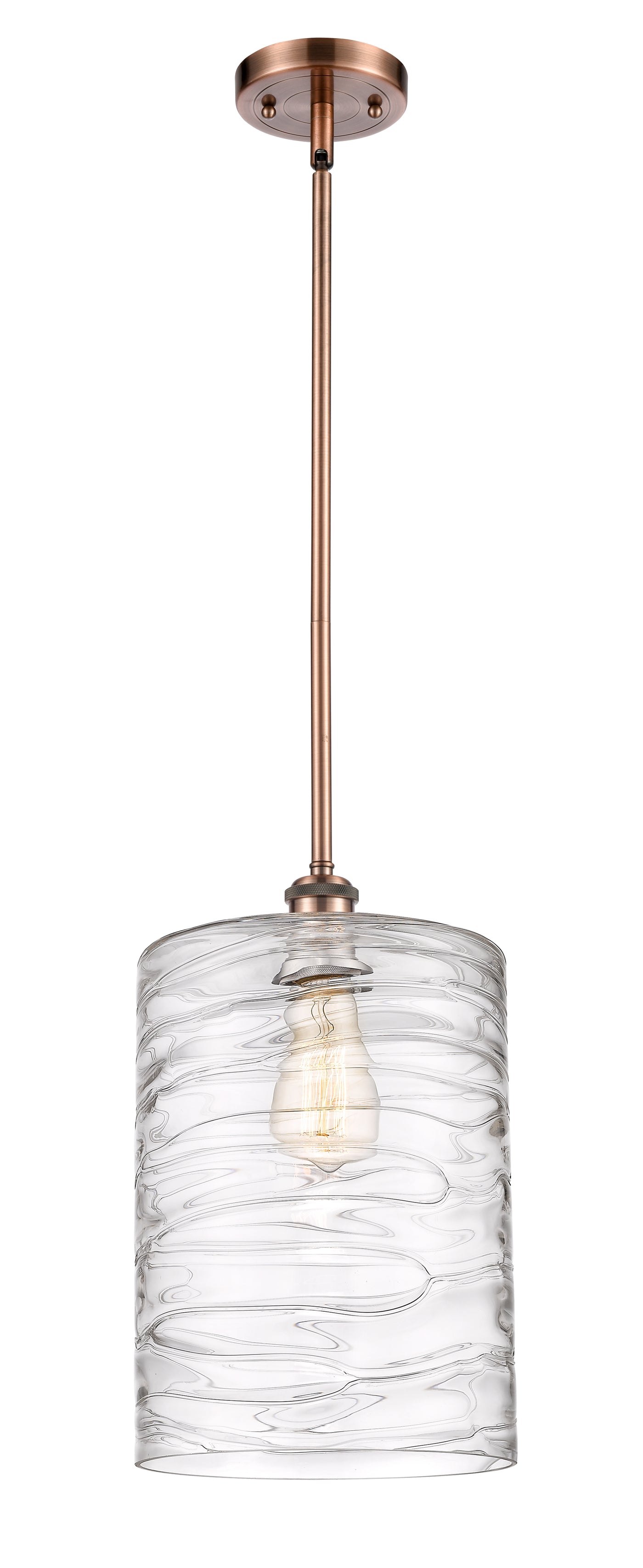 Ballston Mini Pendant Antique Brass 9 Inch