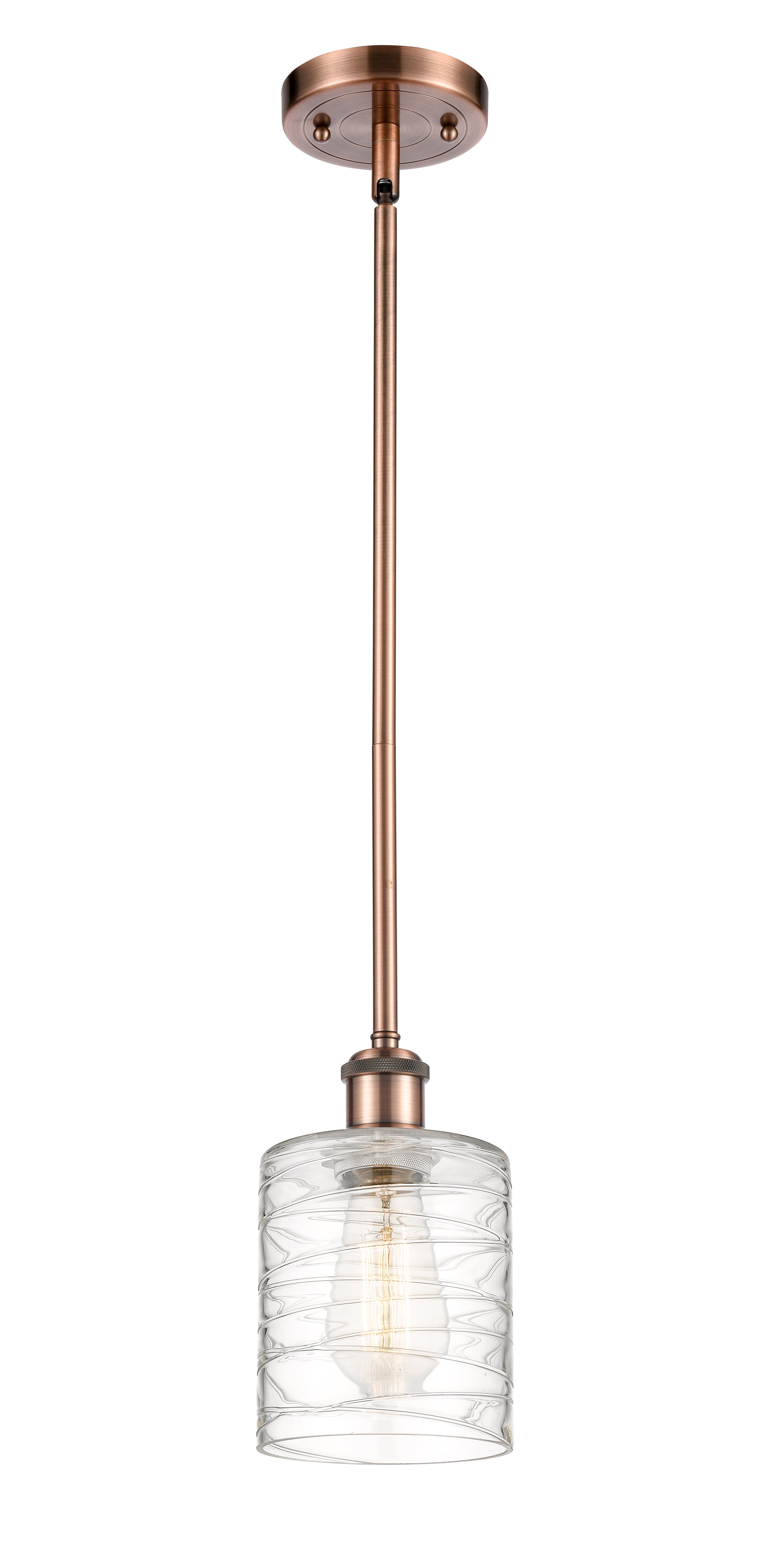 Ballston Mini Pendant Antique Brass Finish