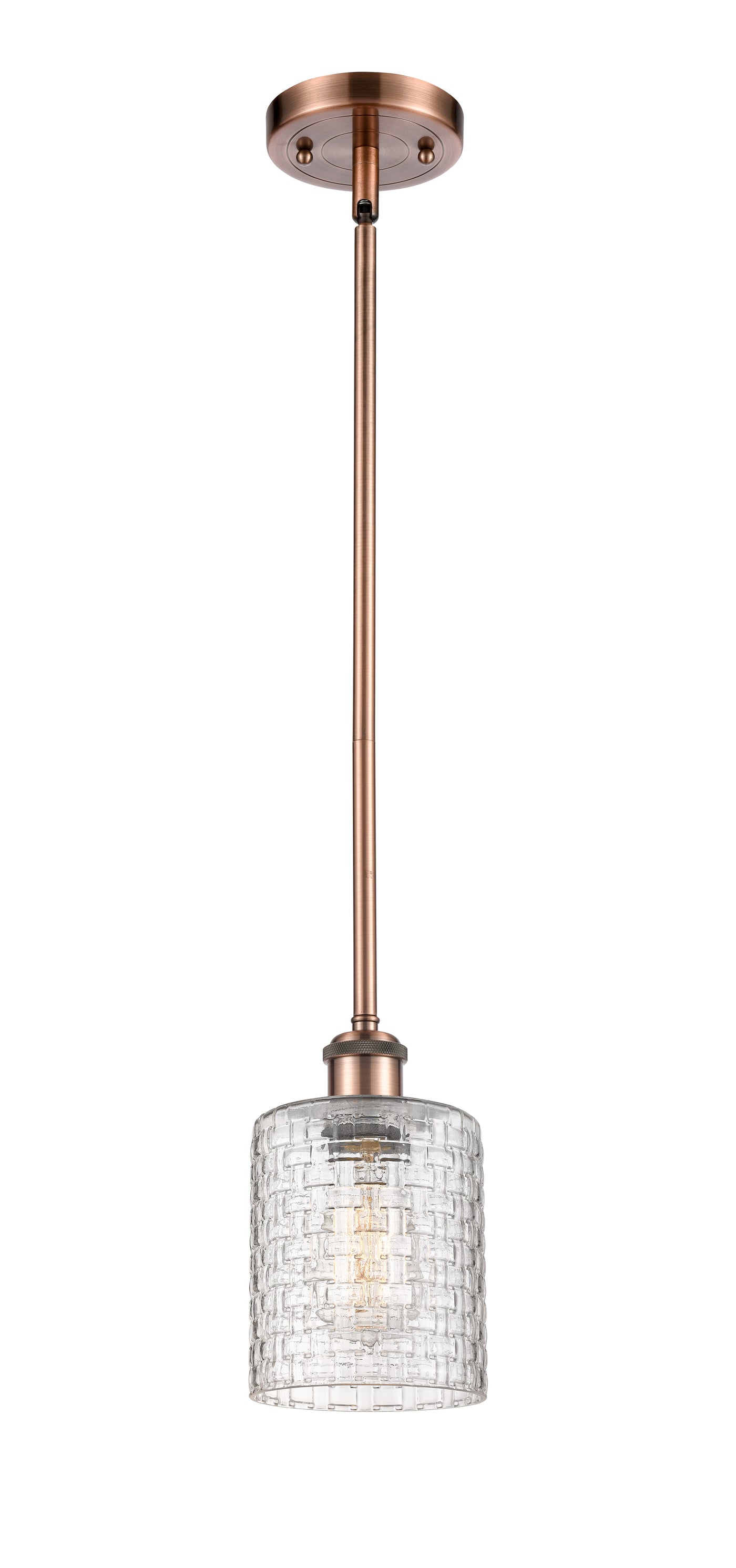 Ballston Mini Pendant Antique Brass Finish
