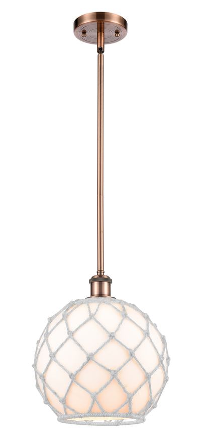 Ballston Mini Pendant Antique Brass Finish