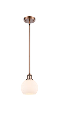 Ballston Mini Pendant Antique Brass Finish