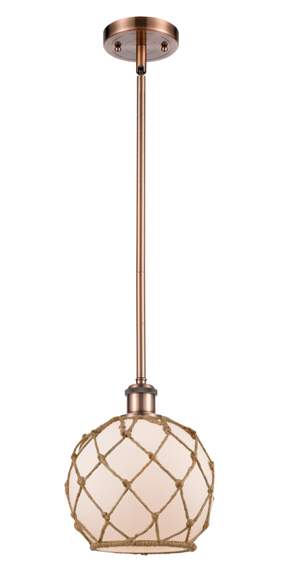 Ballston Mini Pendant Antique Brass Finish
