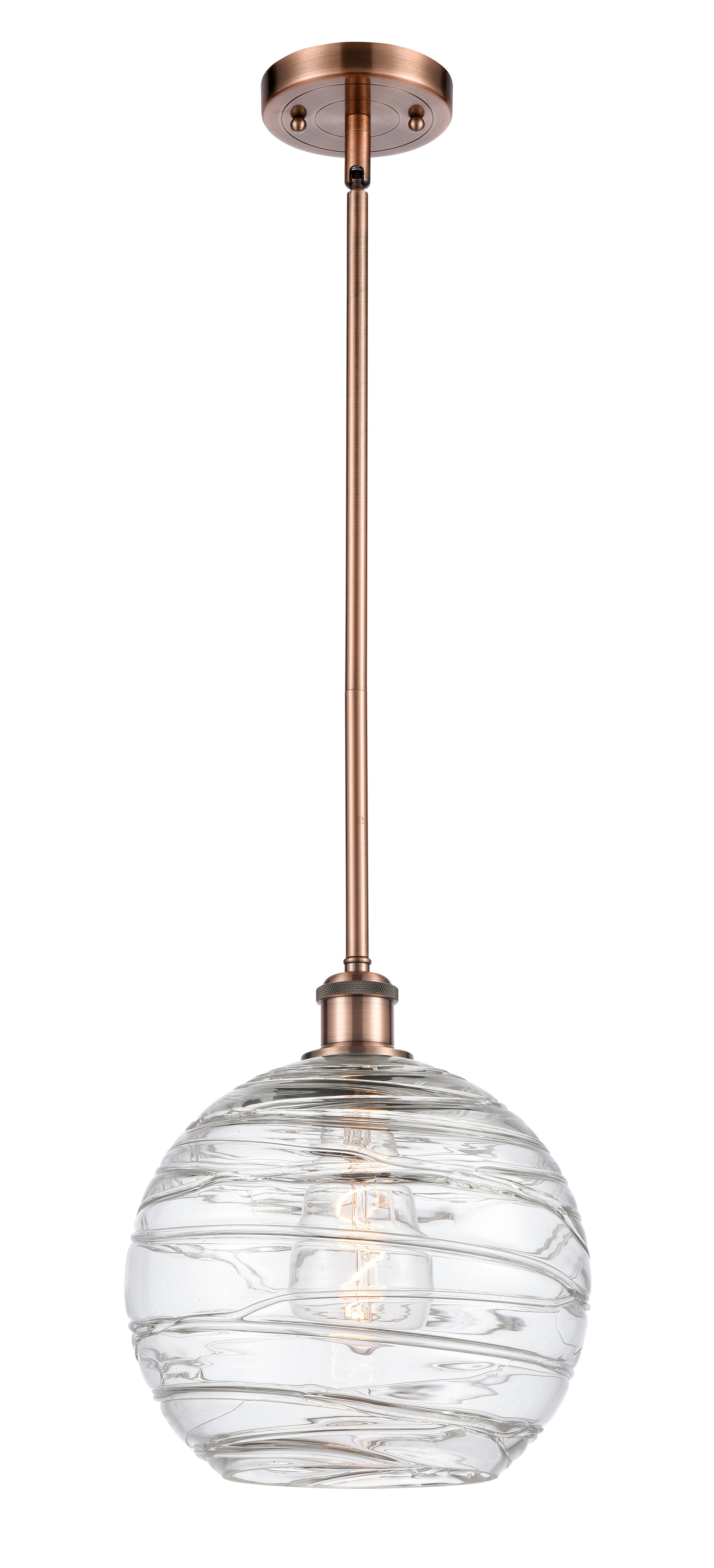 Ballston Mini Pendant Antique Brass Finish