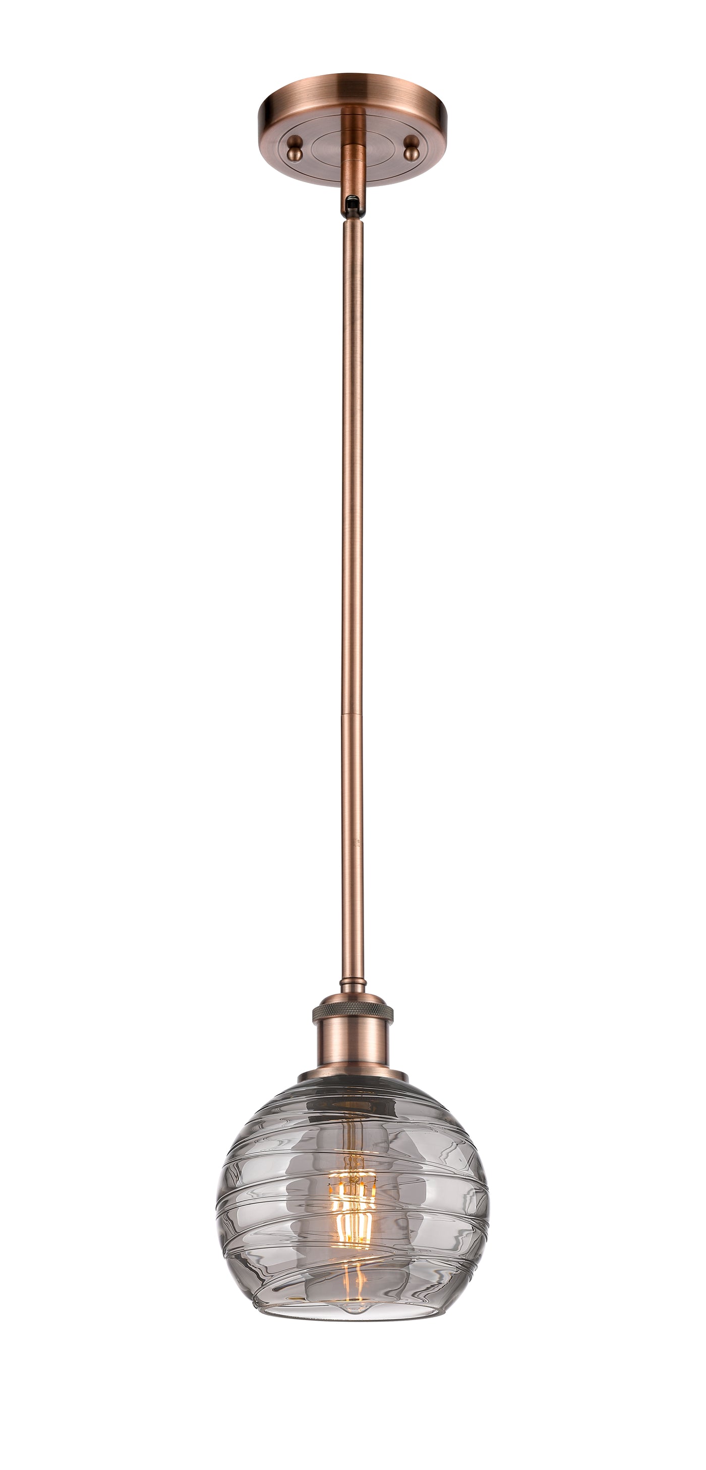 Ballston Mini Pendant Antique Brass Finish
