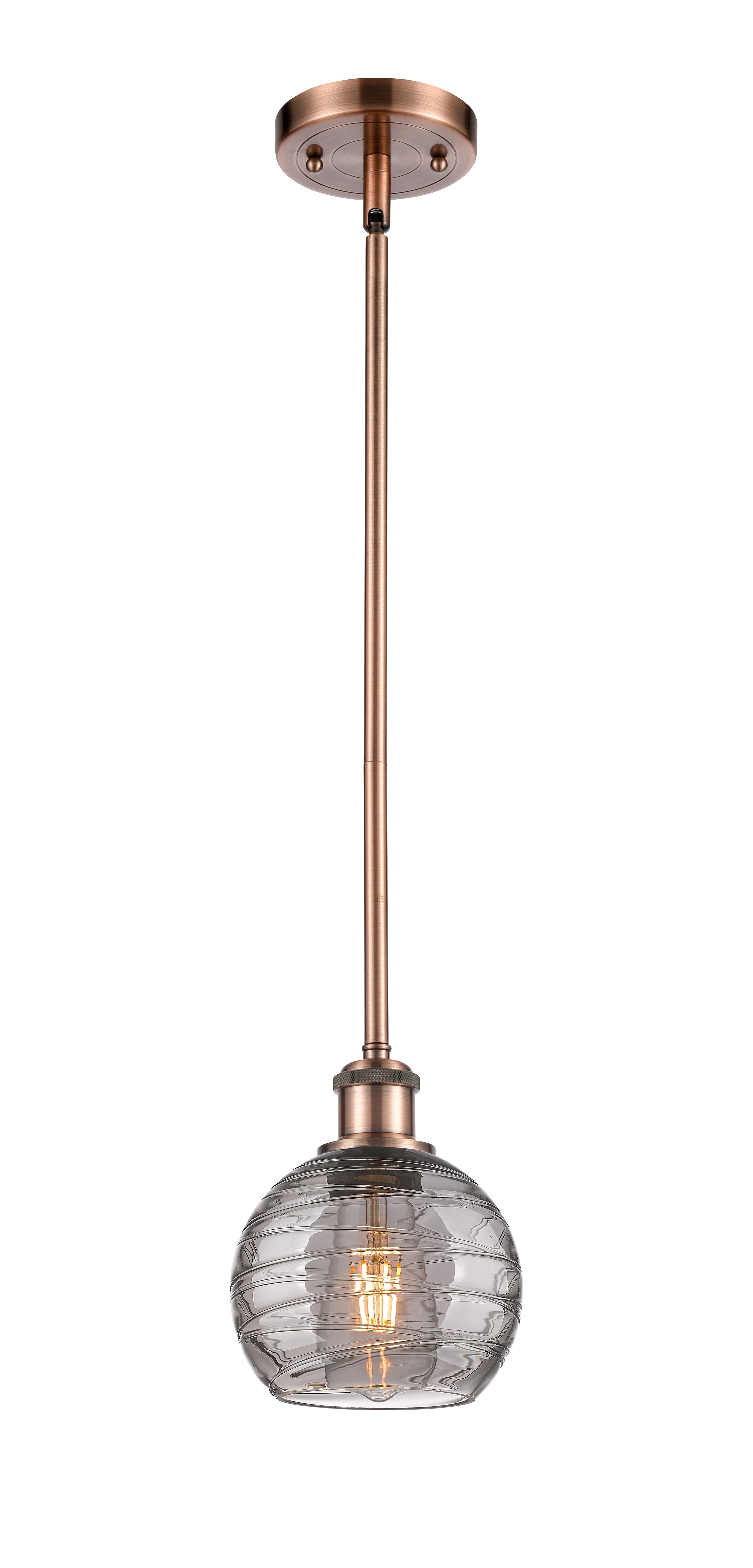 Ballston Mini Pendant Antique Brass Finish