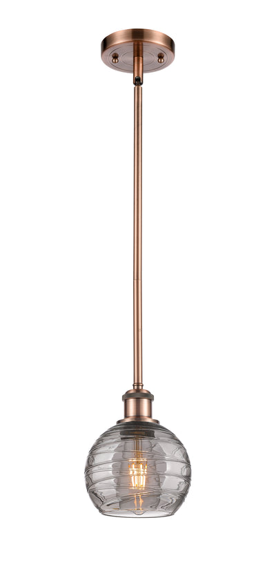 Ballston Mini Pendant Antique Brass Finish