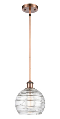 Ballston Mini Pendant Antique Brass 8 Inch