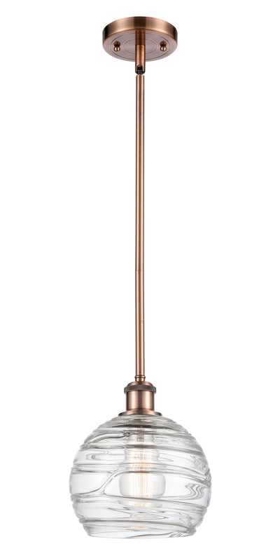 Ballston Mini Pendant Antique Brass 8 Inch