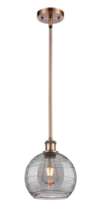 Ballston Mini Pendant Antique Brass 8 Inch