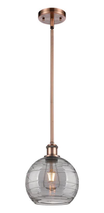 Ballston Mini Pendant Antique Brass 8 Inch
