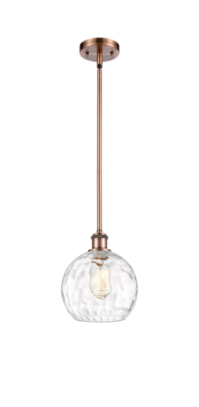 Ballston Mini Pendant Antique Brass 8 inch