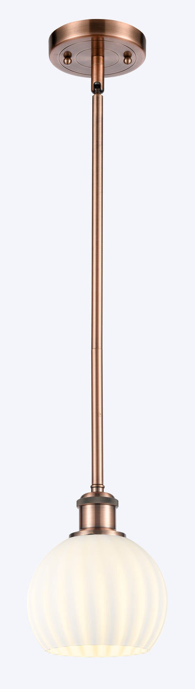 Ballston Mini Pendant Antique Brass Finish