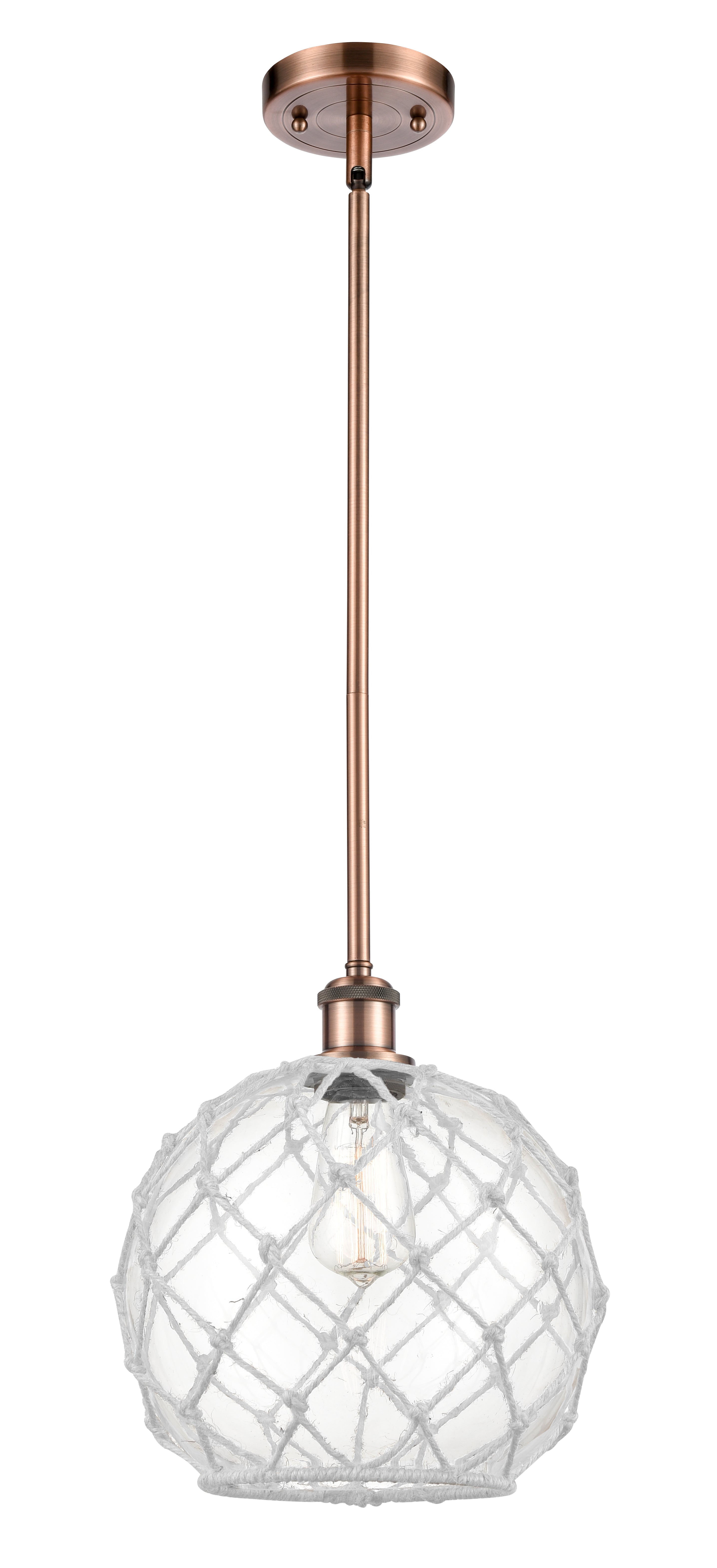 Ballston Mini Pendant Antique Brass Finish