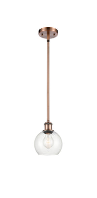 Ballston Mini Pendant Antique Brass Finish