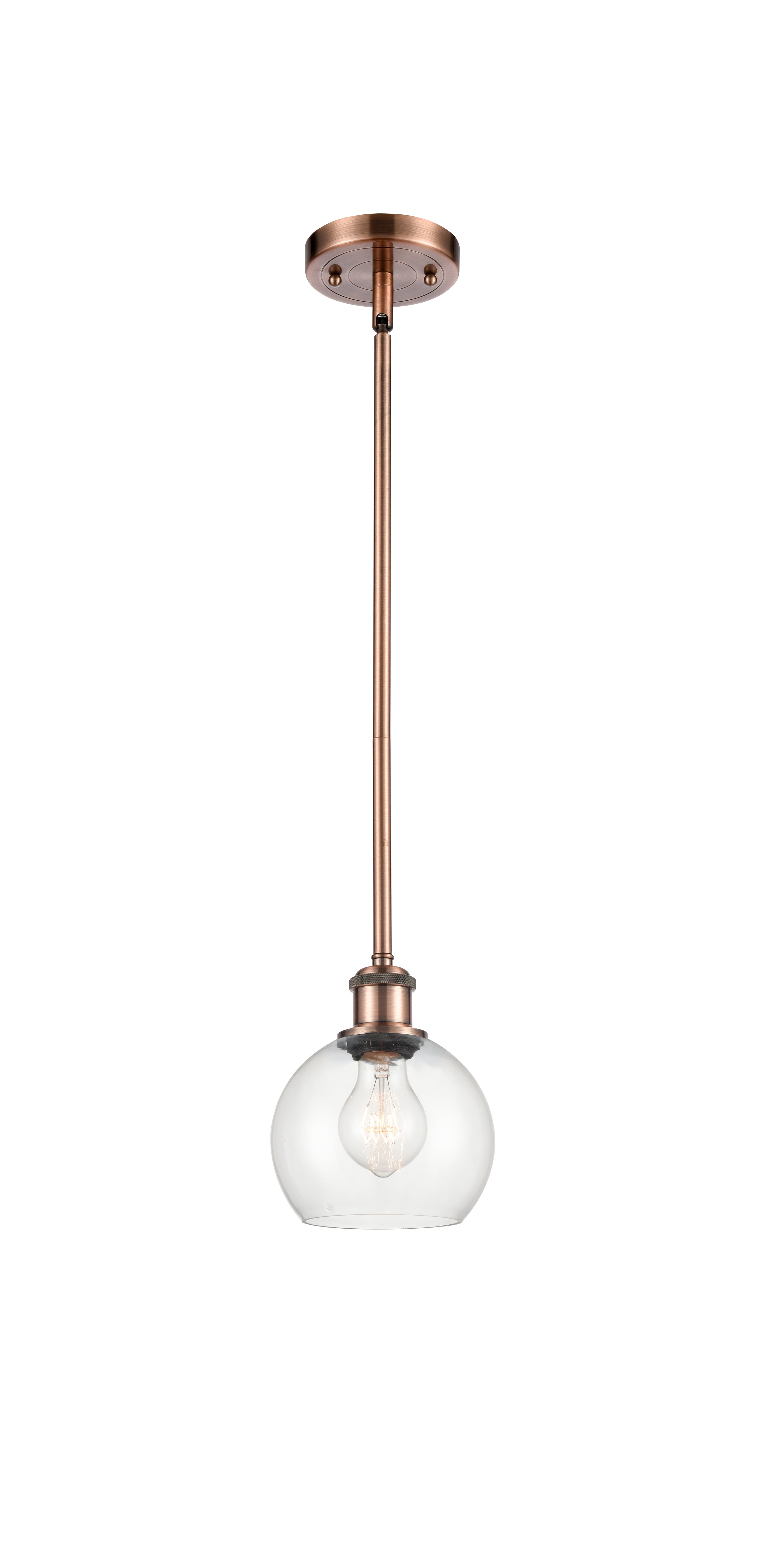 Ballston Mini Pendant Antique Brass Finish