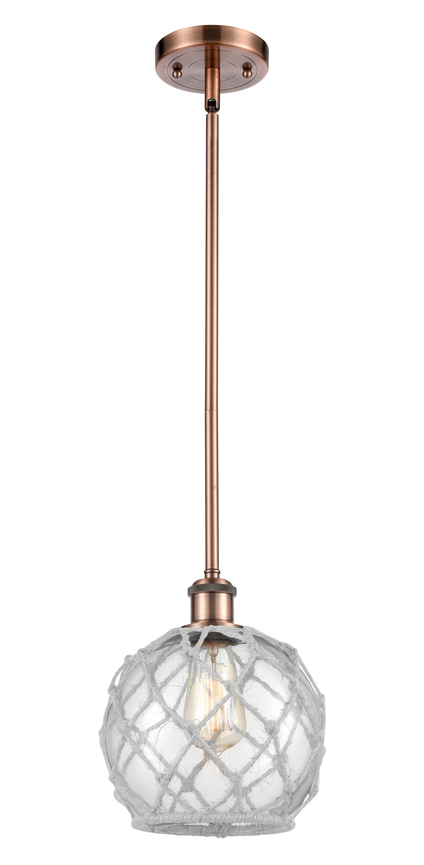 Ballston Mini Pendant Antique Brass Finish