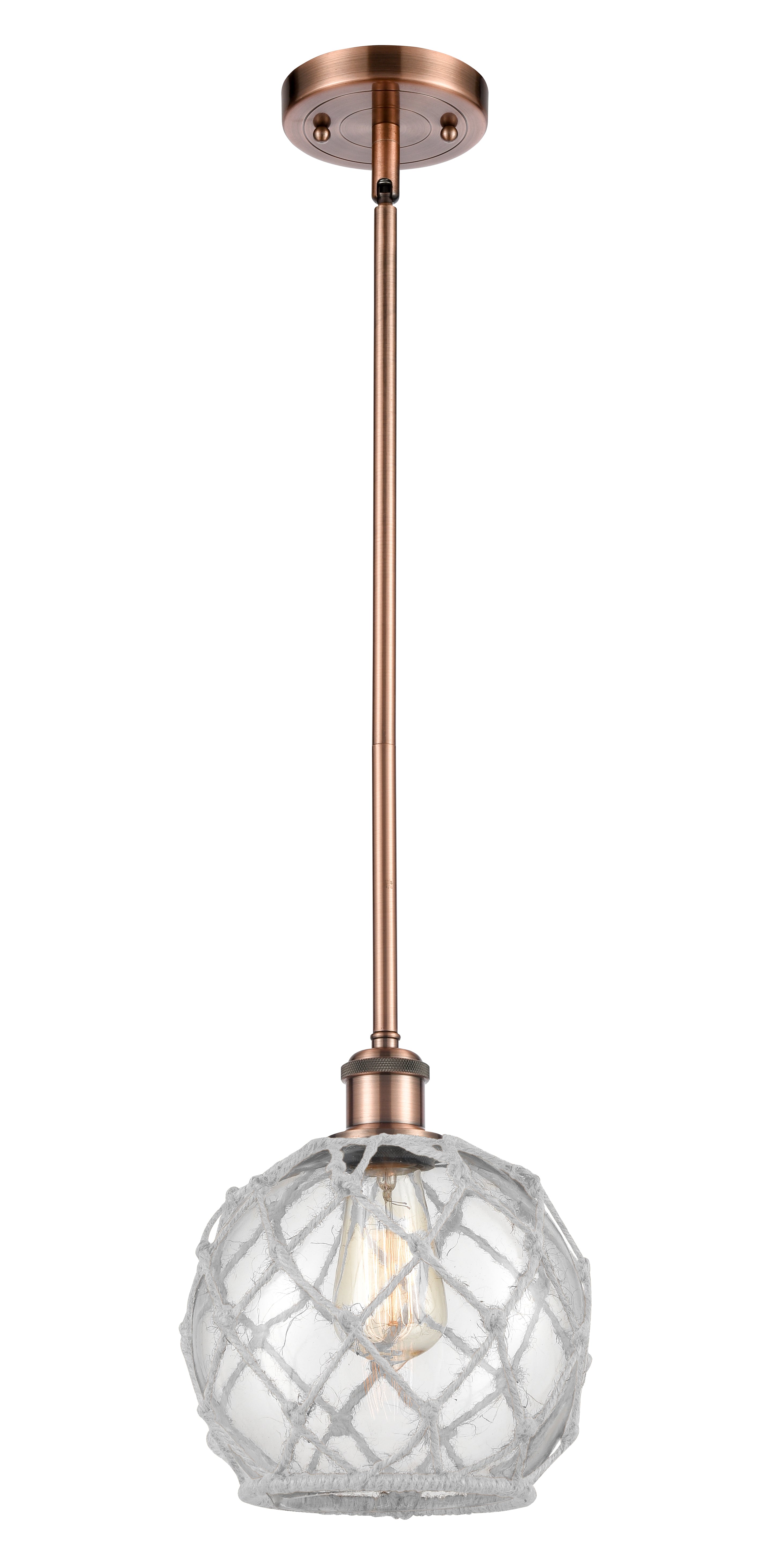 Ballston Mini Pendant Antique Brass Finish