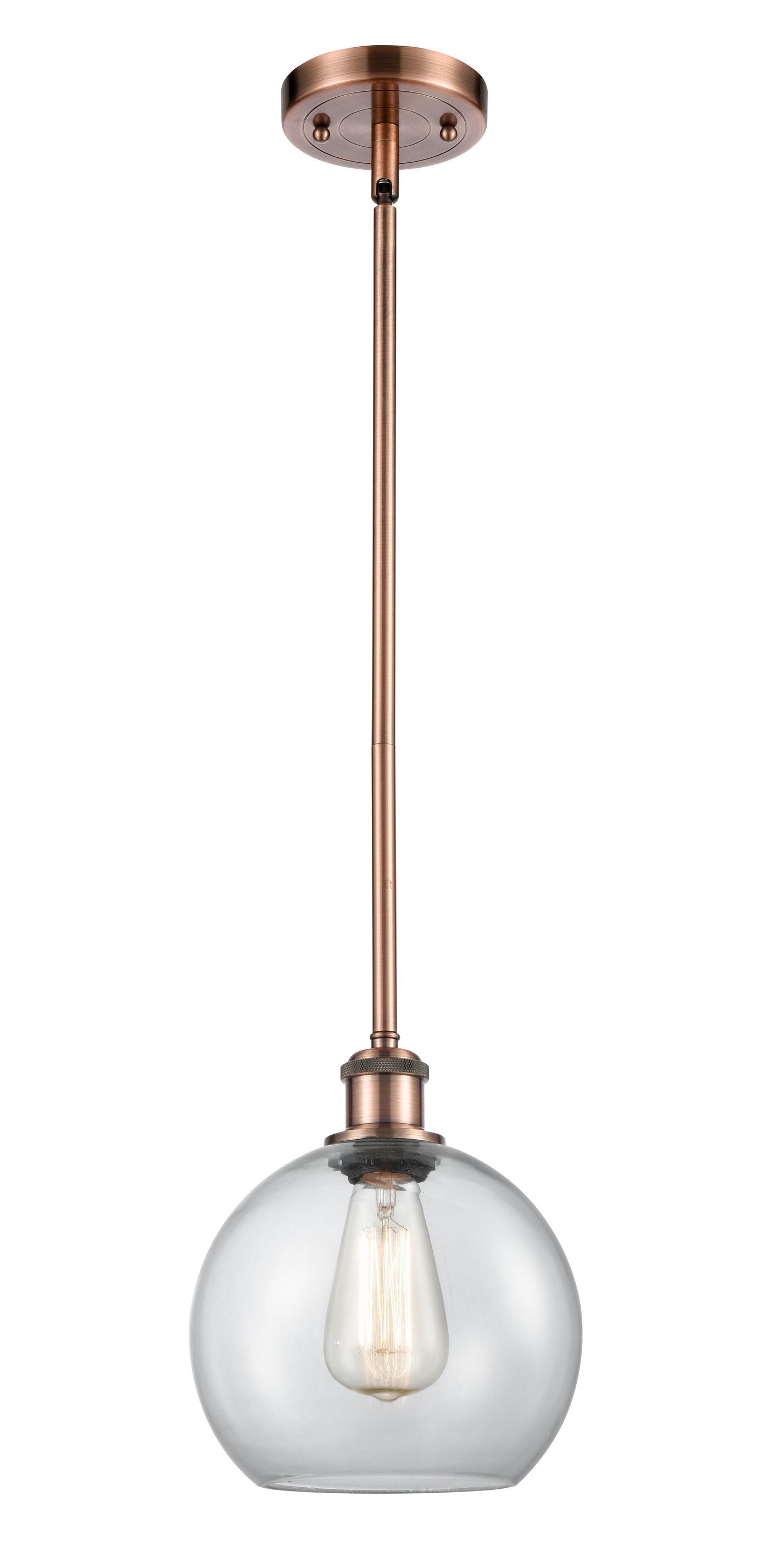 Ballston Mini Pendant Antique Brass Finish