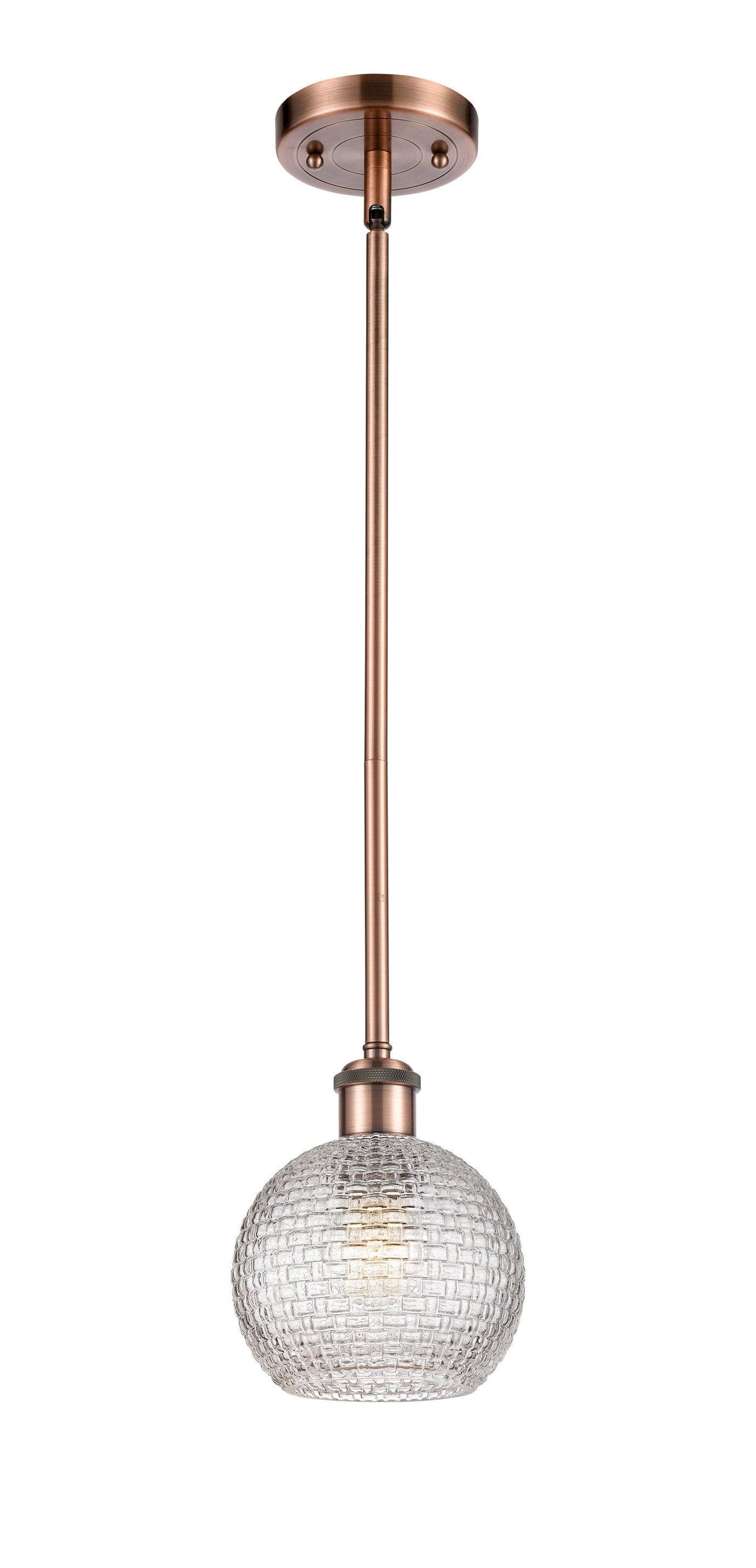 Ballston Mini Pendant Antique Brass Finish