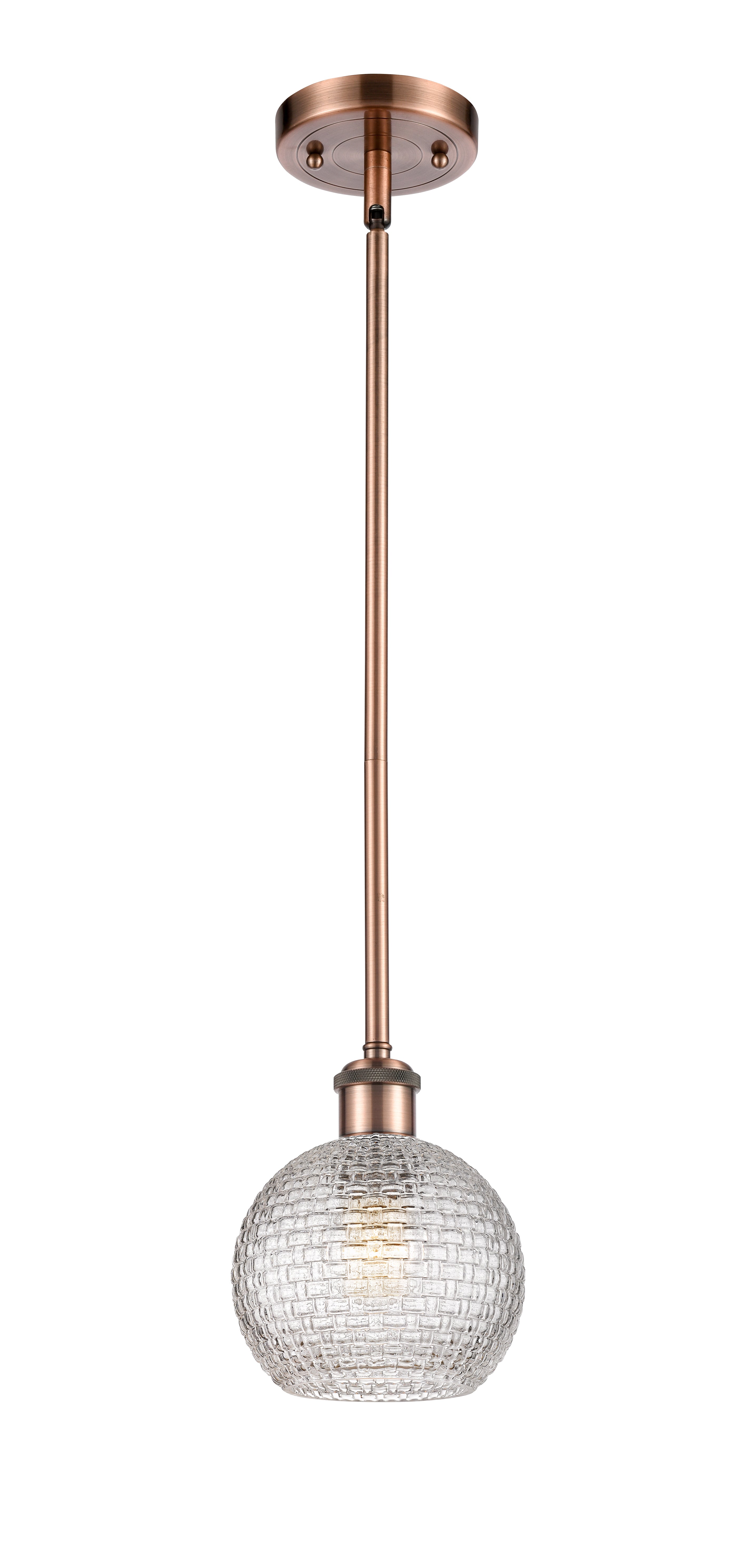 Ballston Mini Pendant Antique Brass Finish