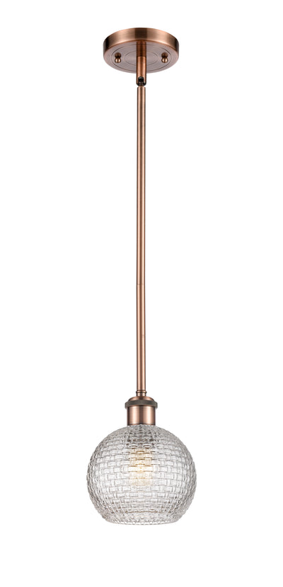 Ballston Mini Pendant Antique Brass Finish