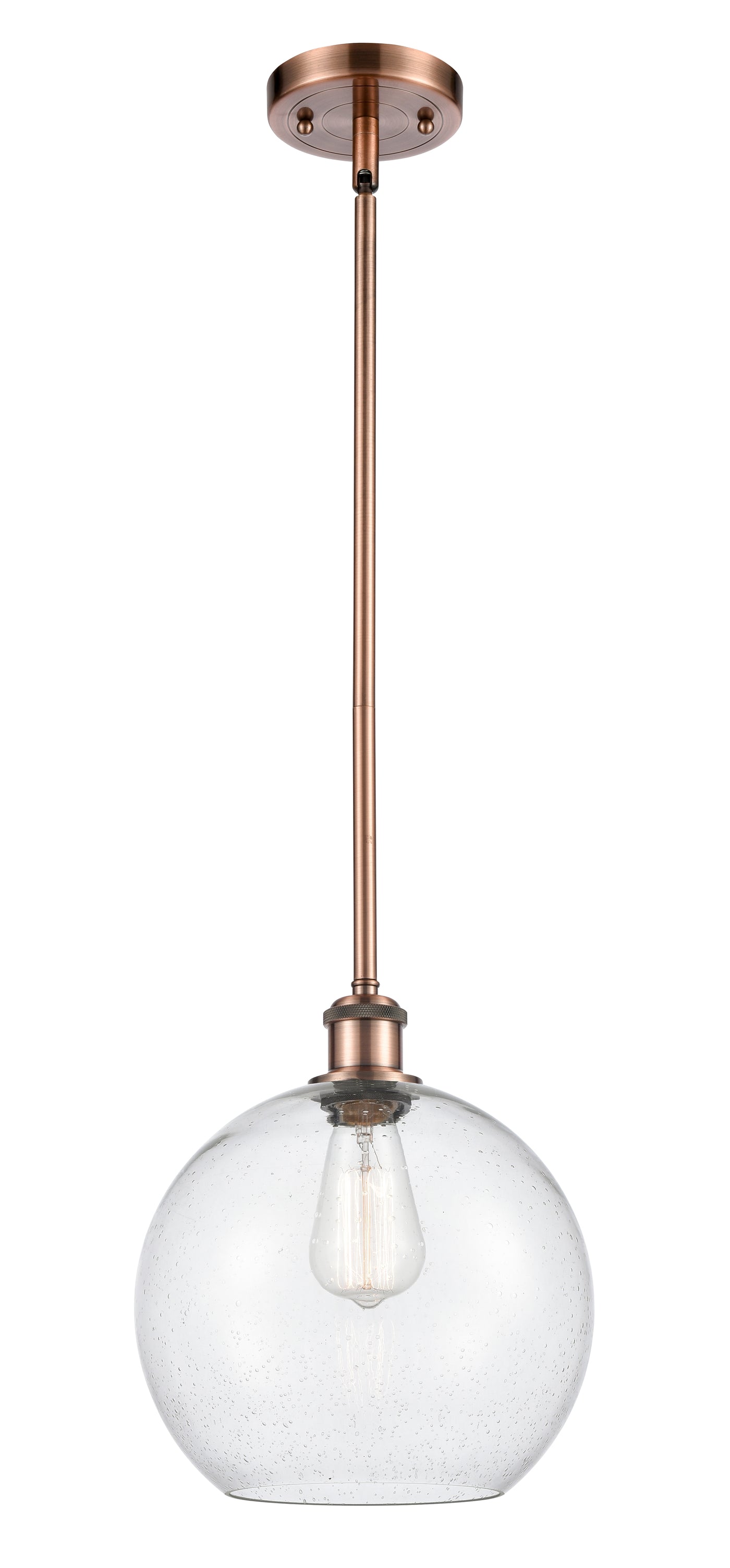 Ballston Mini Pendant Antique Brass 10 Inch