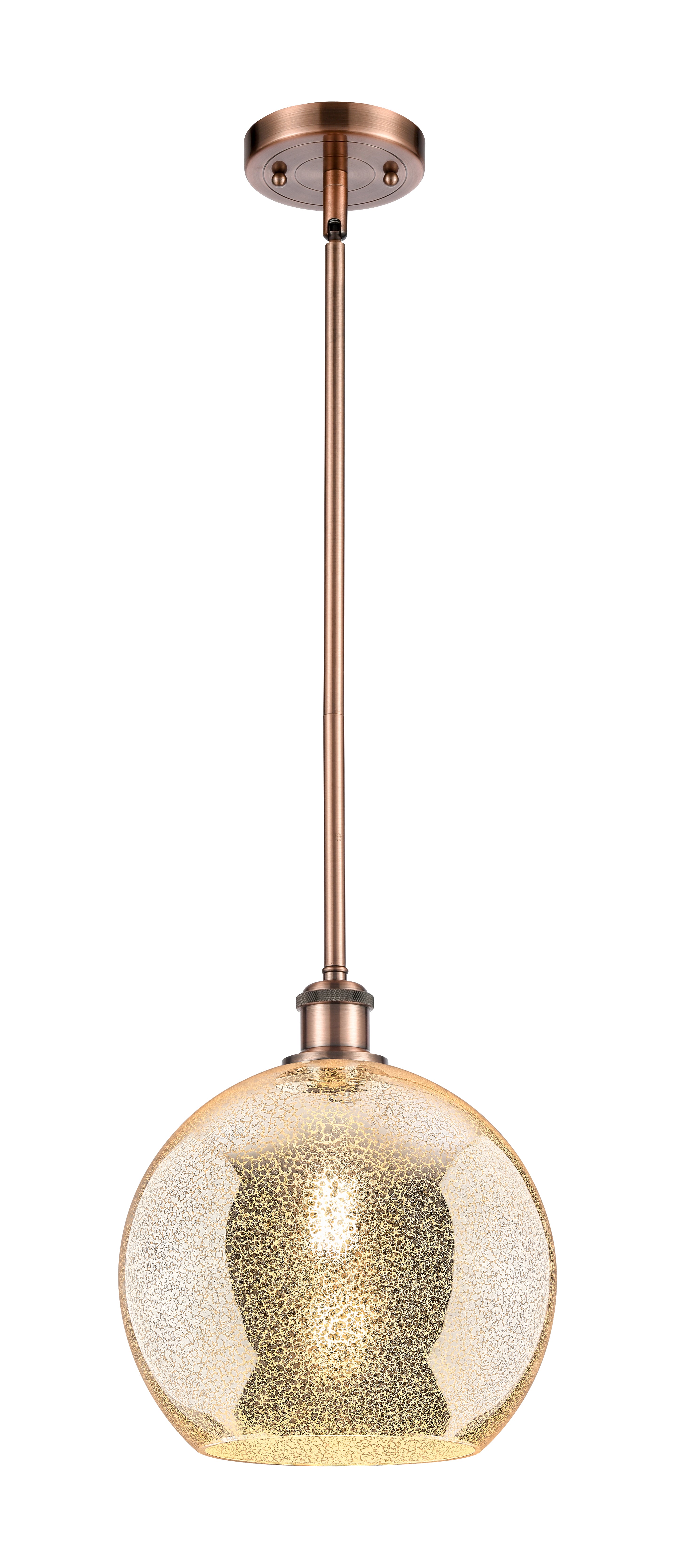 Ballston Mini Pendant Antique Brass Finish