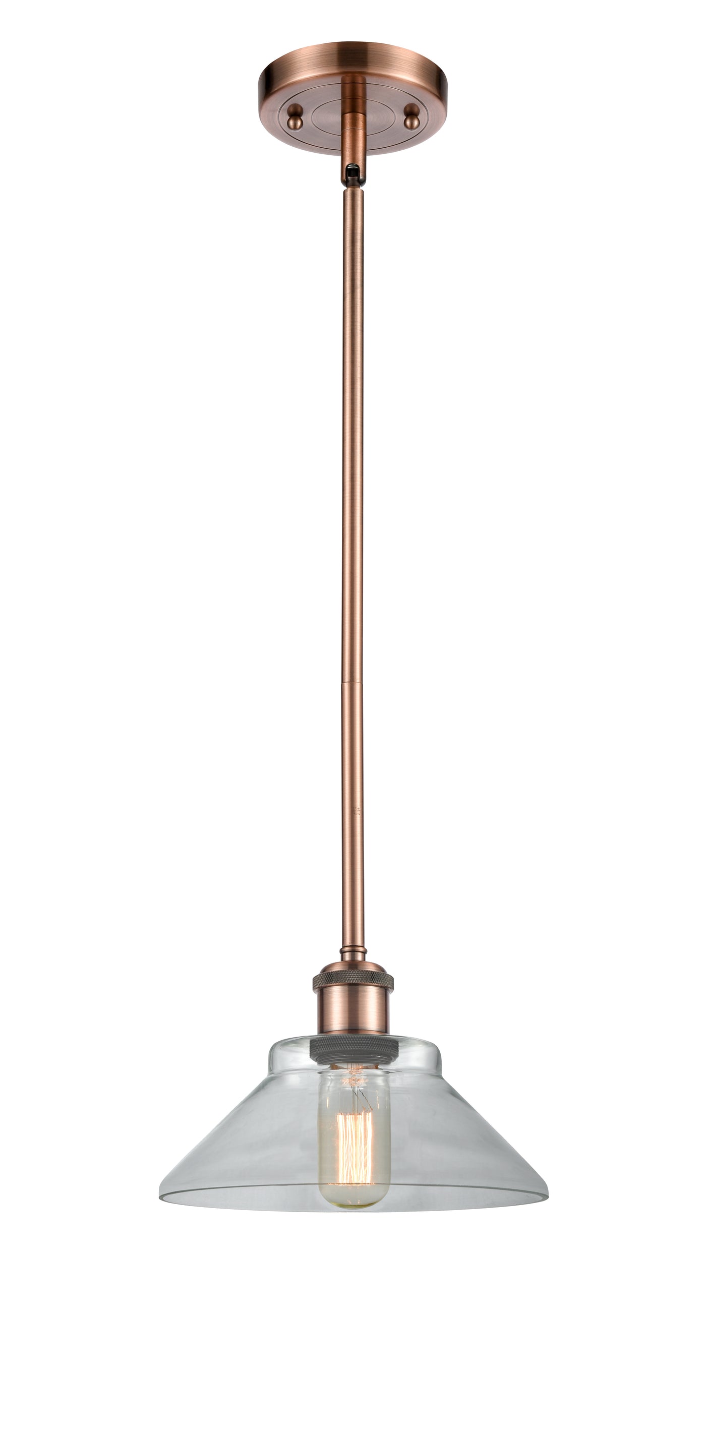 Ballston Mini Pendant Antique Brass Finish