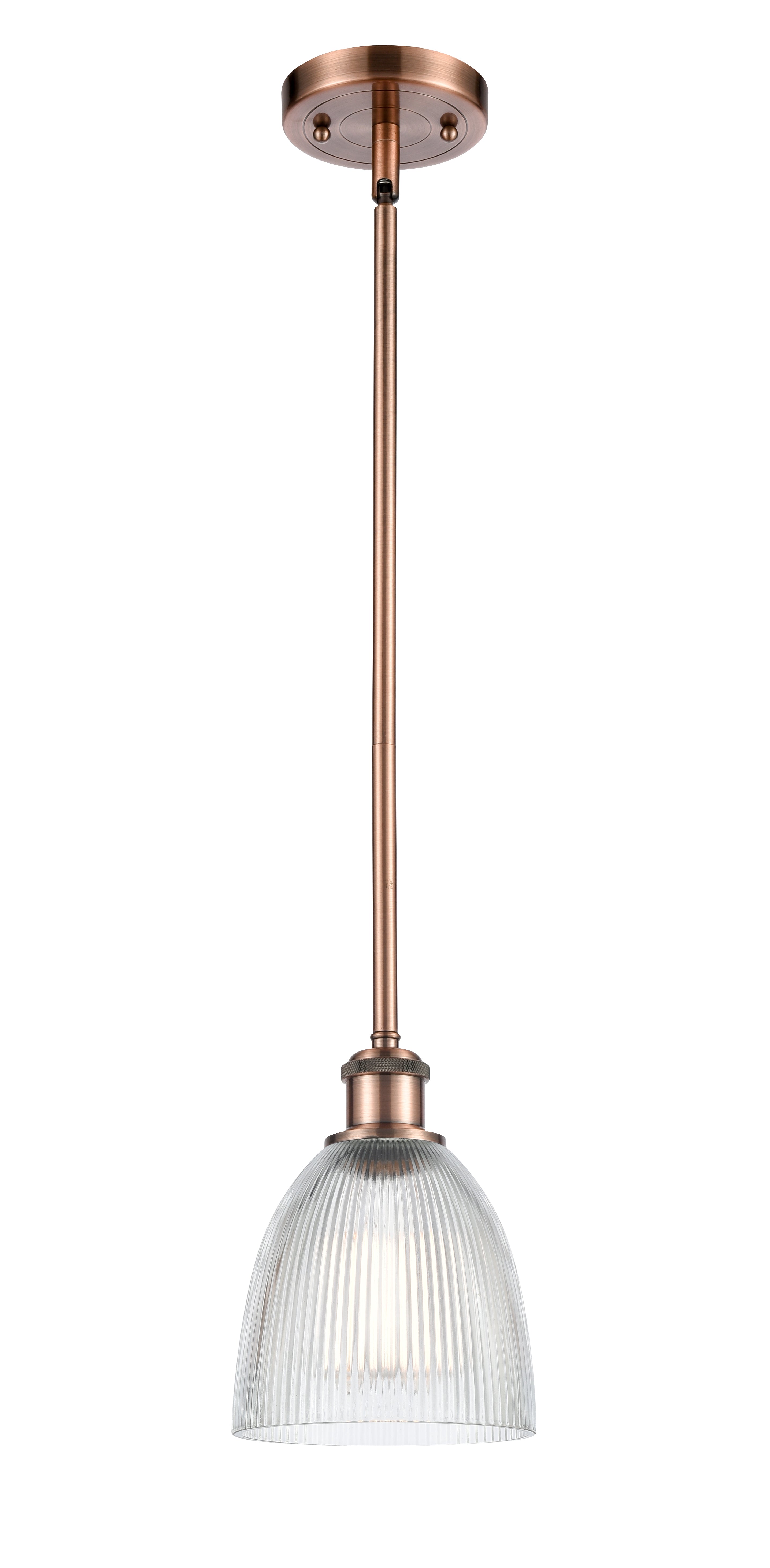 Ballston Mini Pendant Antique Brass Finish