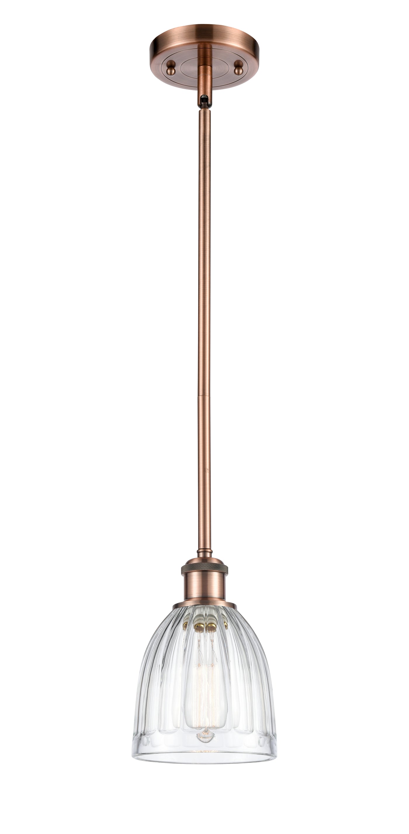 Ballston Mini Pendant Antique Brass Finish