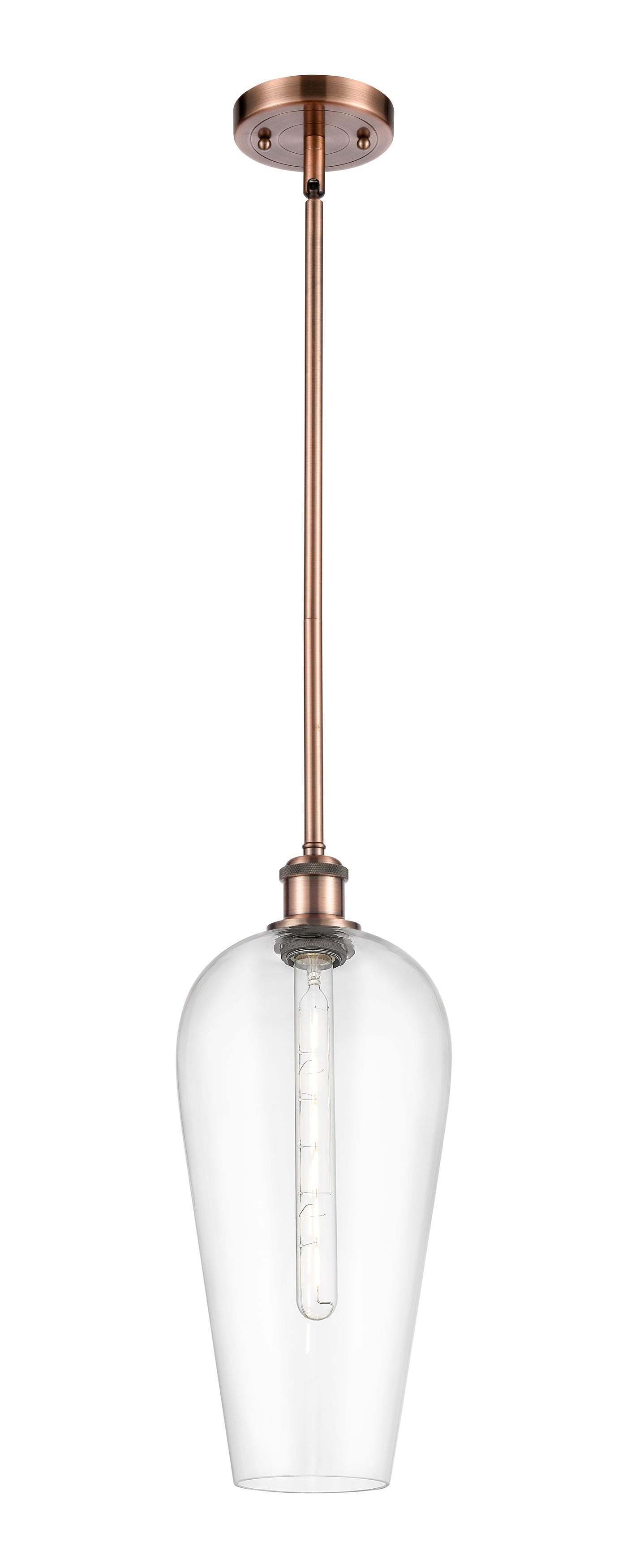 Ballston Mini Pendant Antique Brass Finish