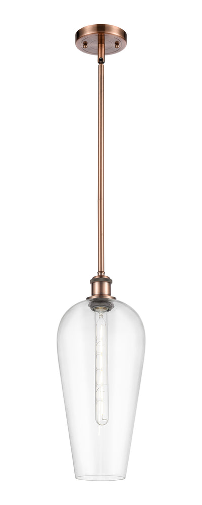 Ballston Mini Pendant Antique Brass Finish