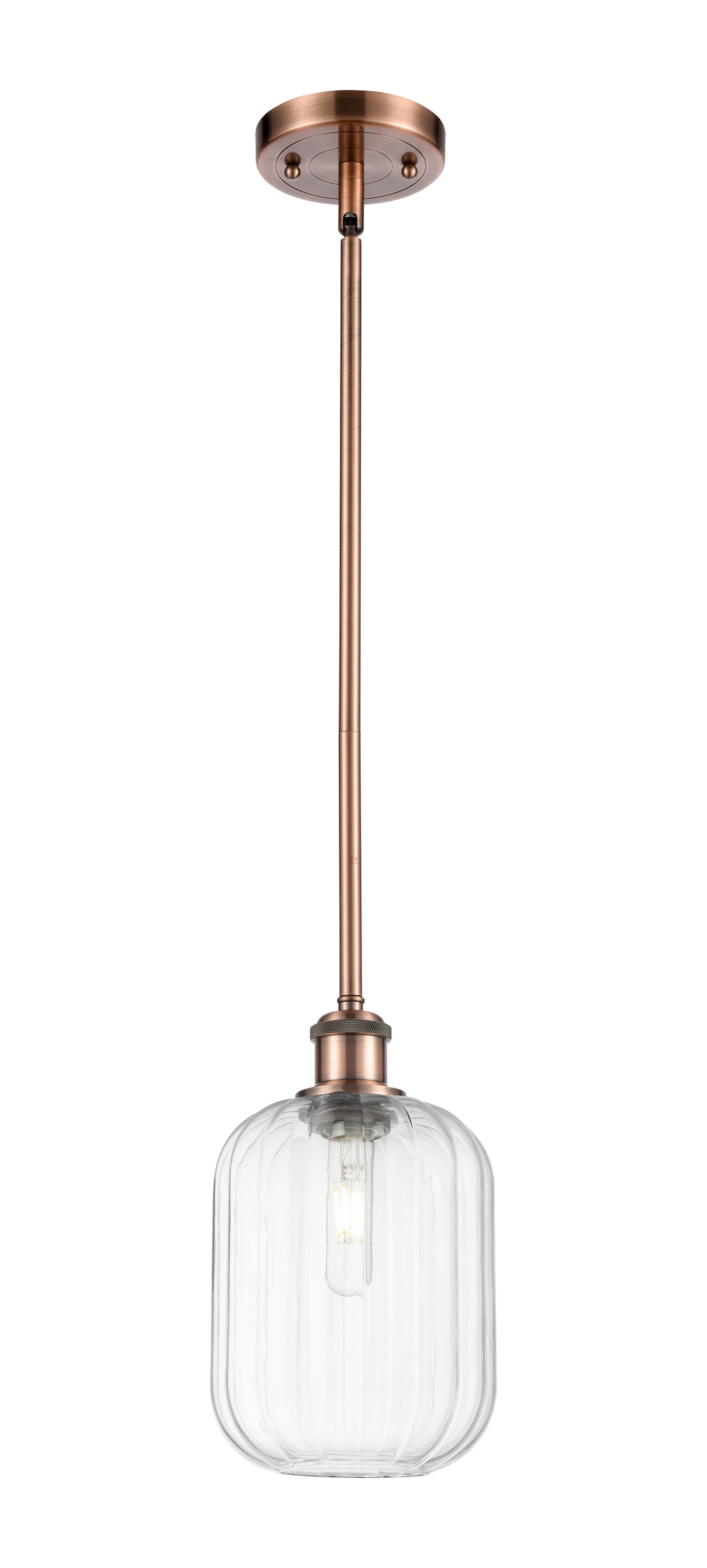 Ballston Mini Pendant Antique Brass Finish