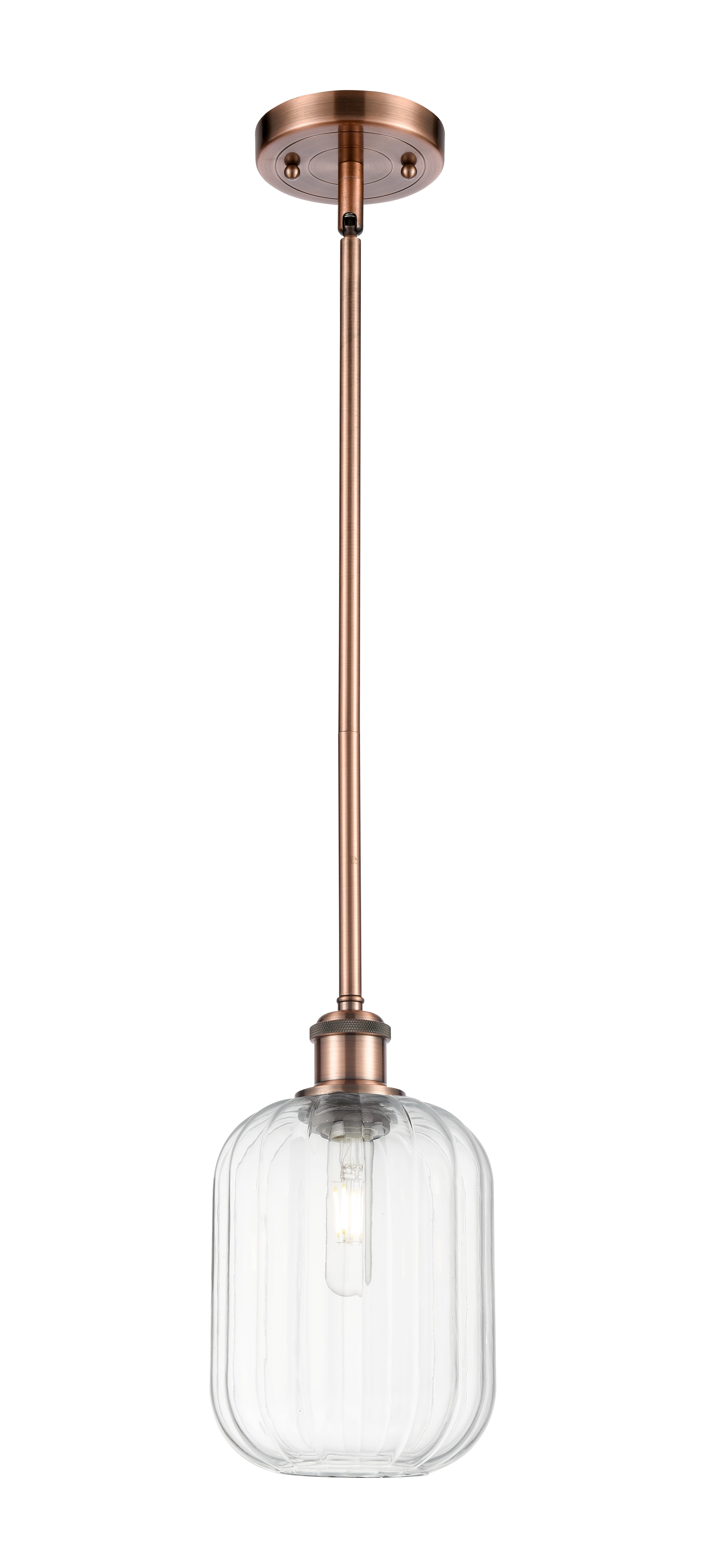 Ballston Mini Pendant Antique Brass Finish