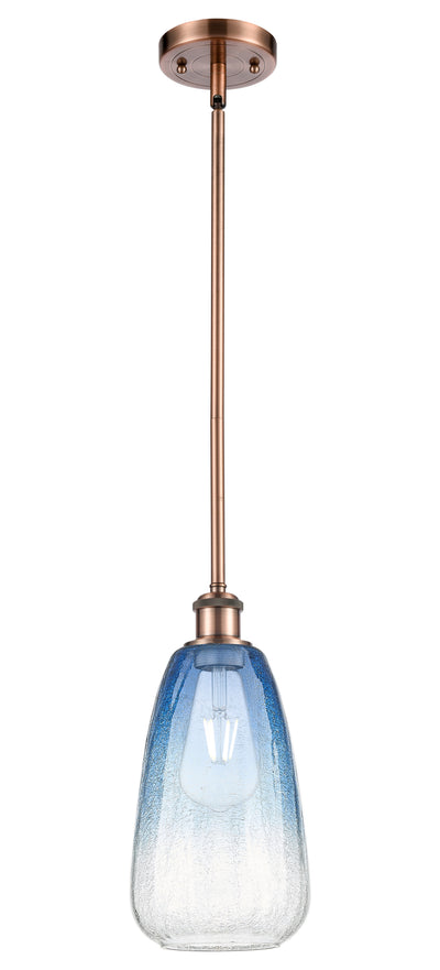 Ballston Mini Pendant Antique Brass Glass
