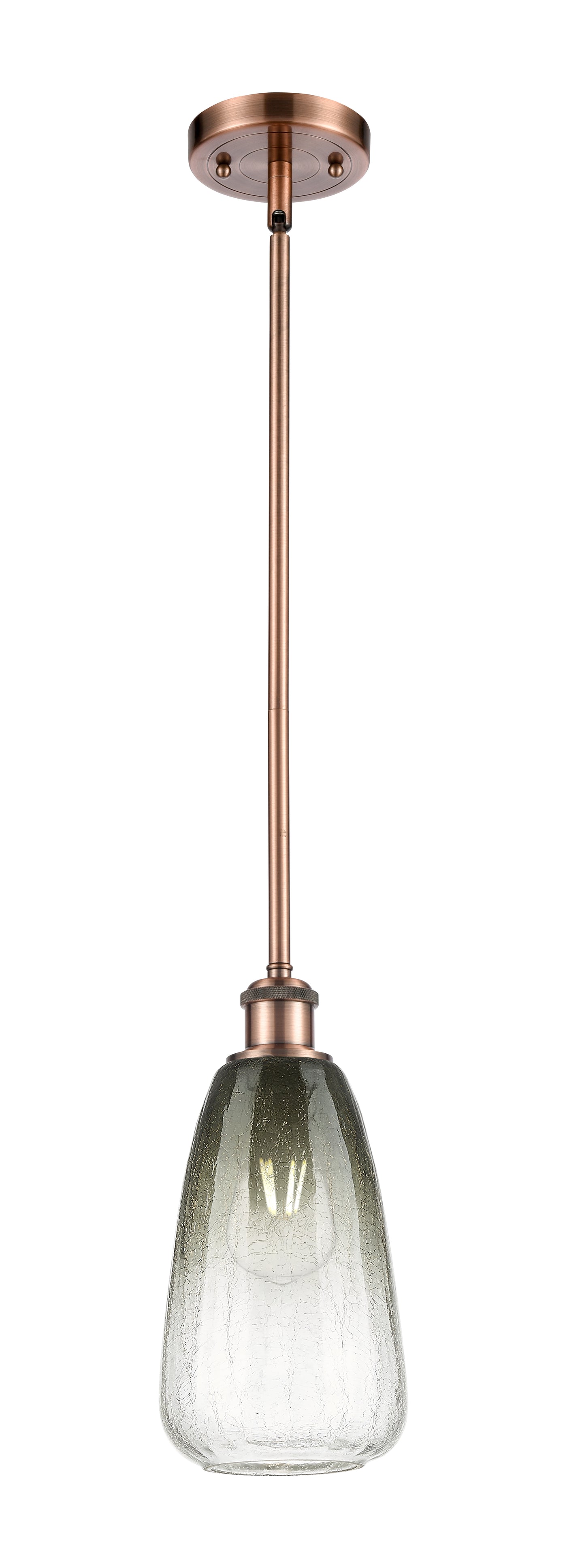 Ballston Mini Pendant Antique Brass Glass