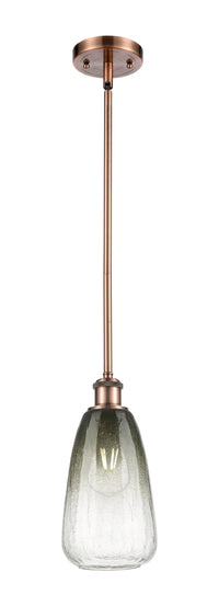 Ballston Mini Pendant Antique Brass Glass