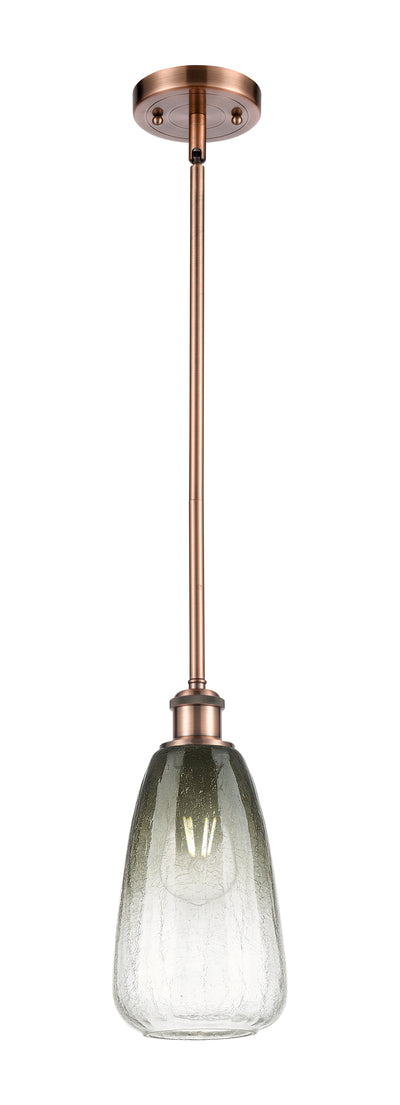 Ballston Mini Pendant Antique Brass Glass